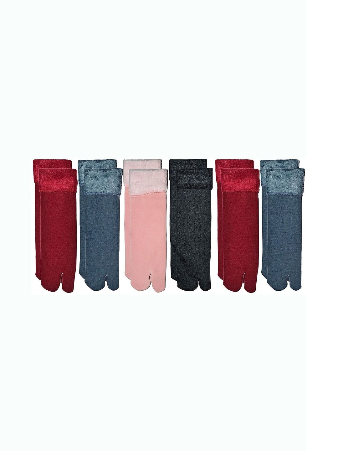 Faton Men Pack of 6 Patterned Calf Length Socks