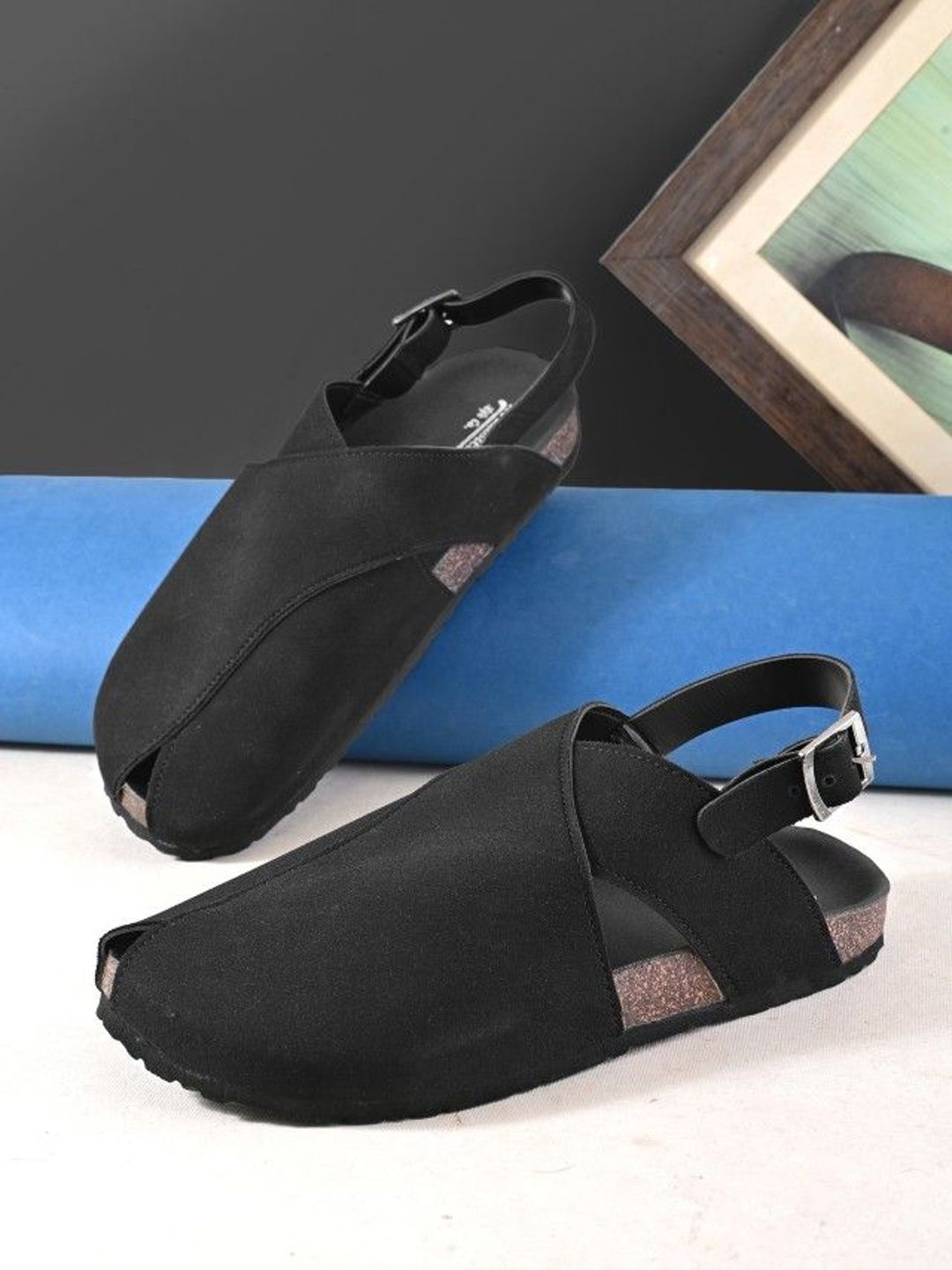 The Roadster Lifestyle Co. Men Slip On Comfortable Cushioned Footbed Shoe Style Sandals