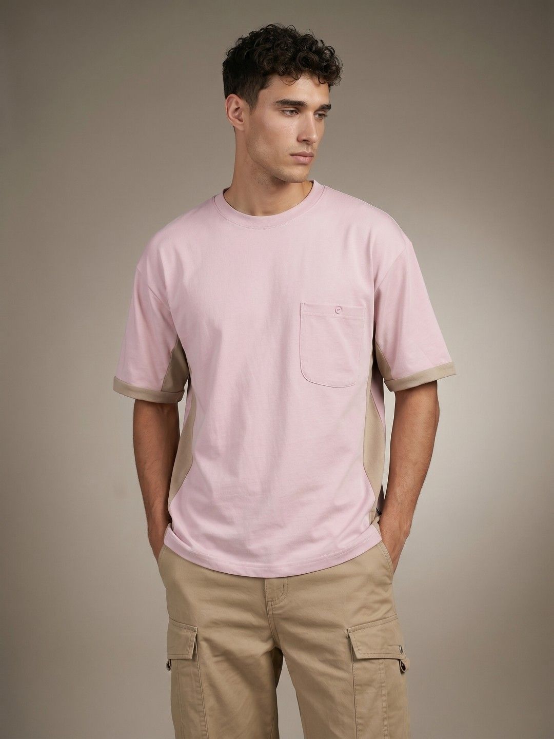 glitchez Drop-Shoulder Sleeves Pure Cotton T-shirt
