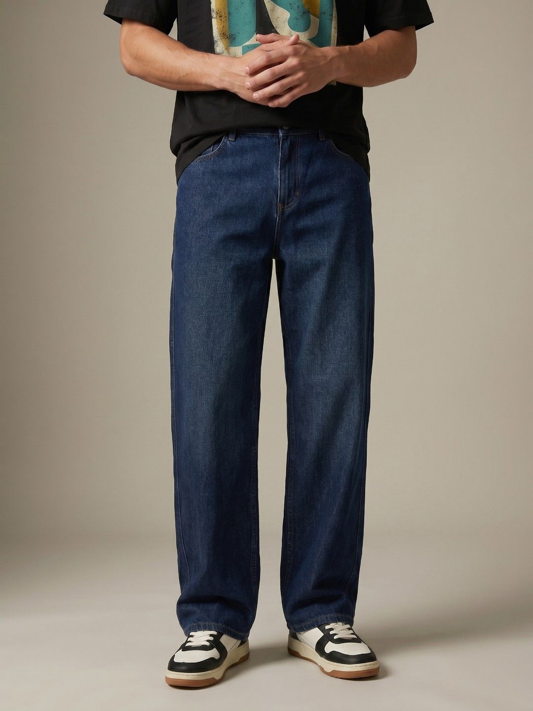 glitchez Men Wide Leg Jeans