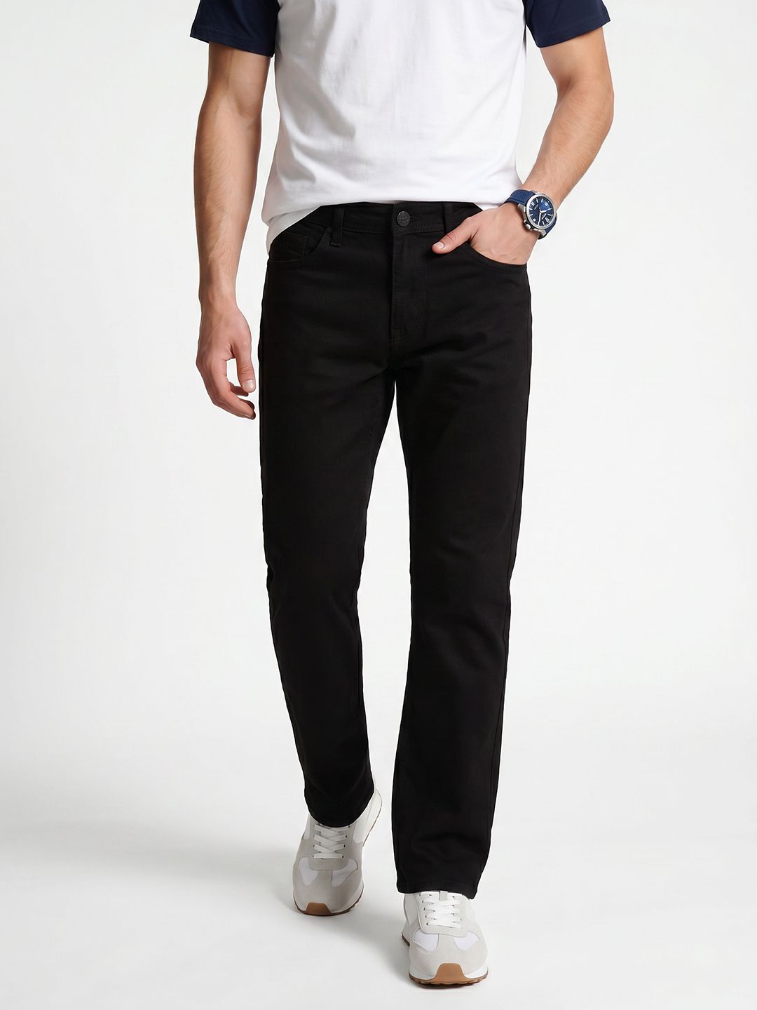 Integriti Men Straight Fit Light Fade Stretchable Jeans