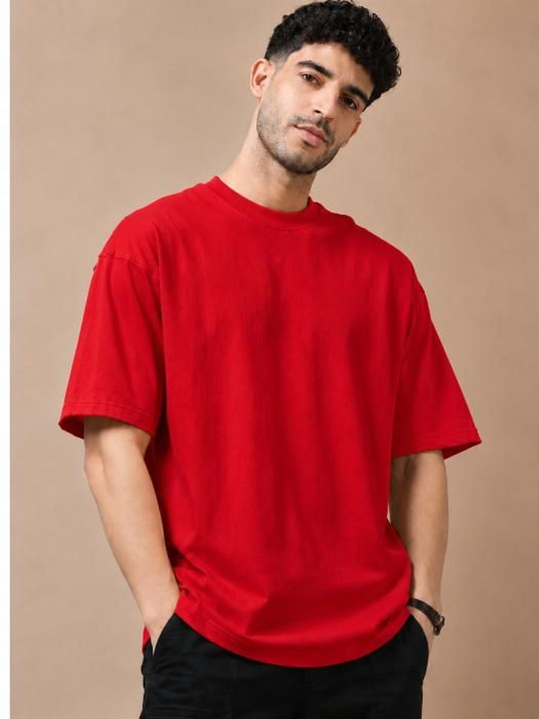 UTCV Men Drop-Shoulder Sleeves T-shirt