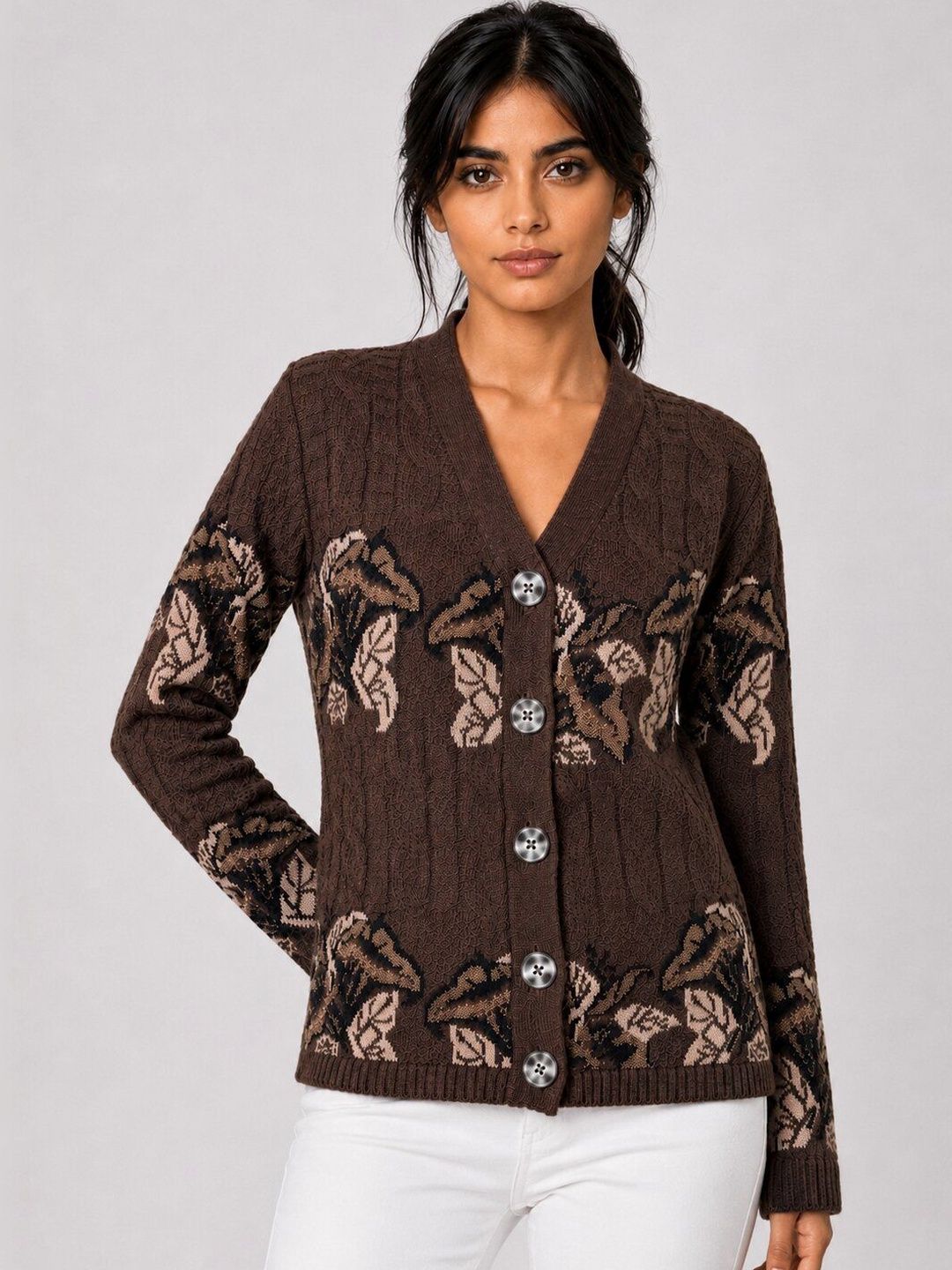 Kalt Kalt Women Printed Cardigan