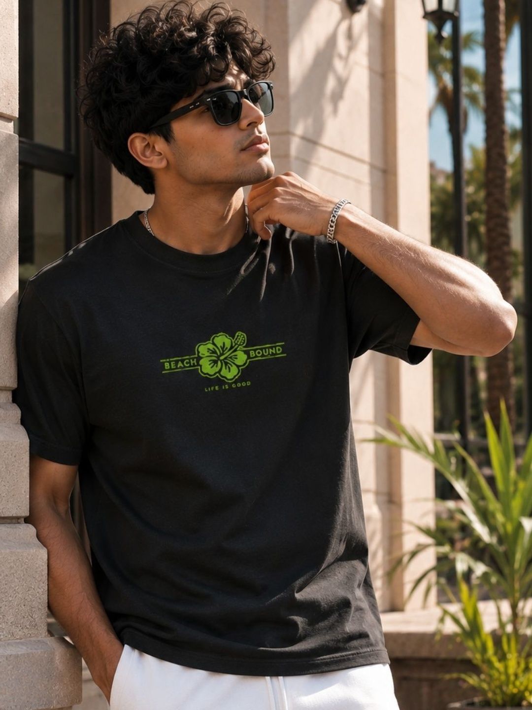 Rigo Men Typography Printed Round Neck Cotton T-shirt