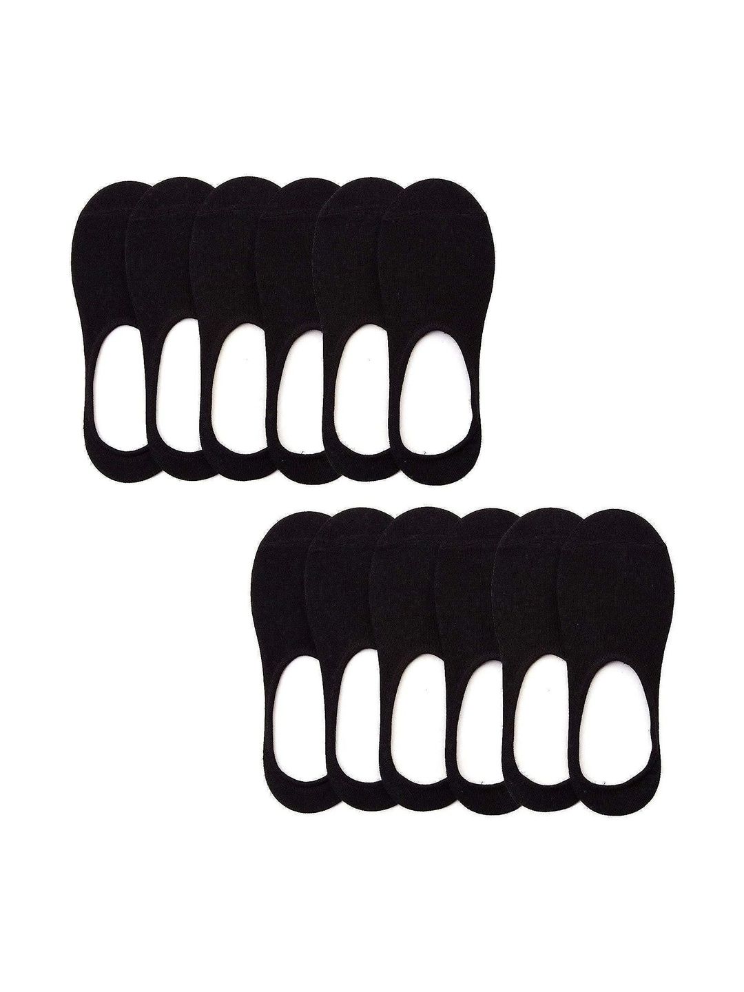 Faton Men Pack of 10 Cotton Shoe Liners Socks