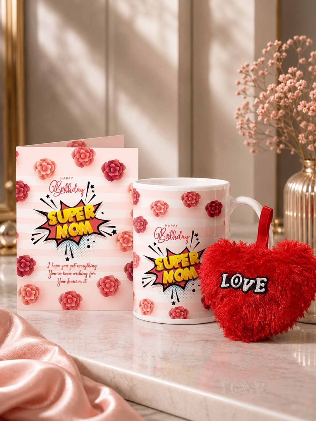 GIFT MY PASSION White 2-Pcs Mom Birthday Gift