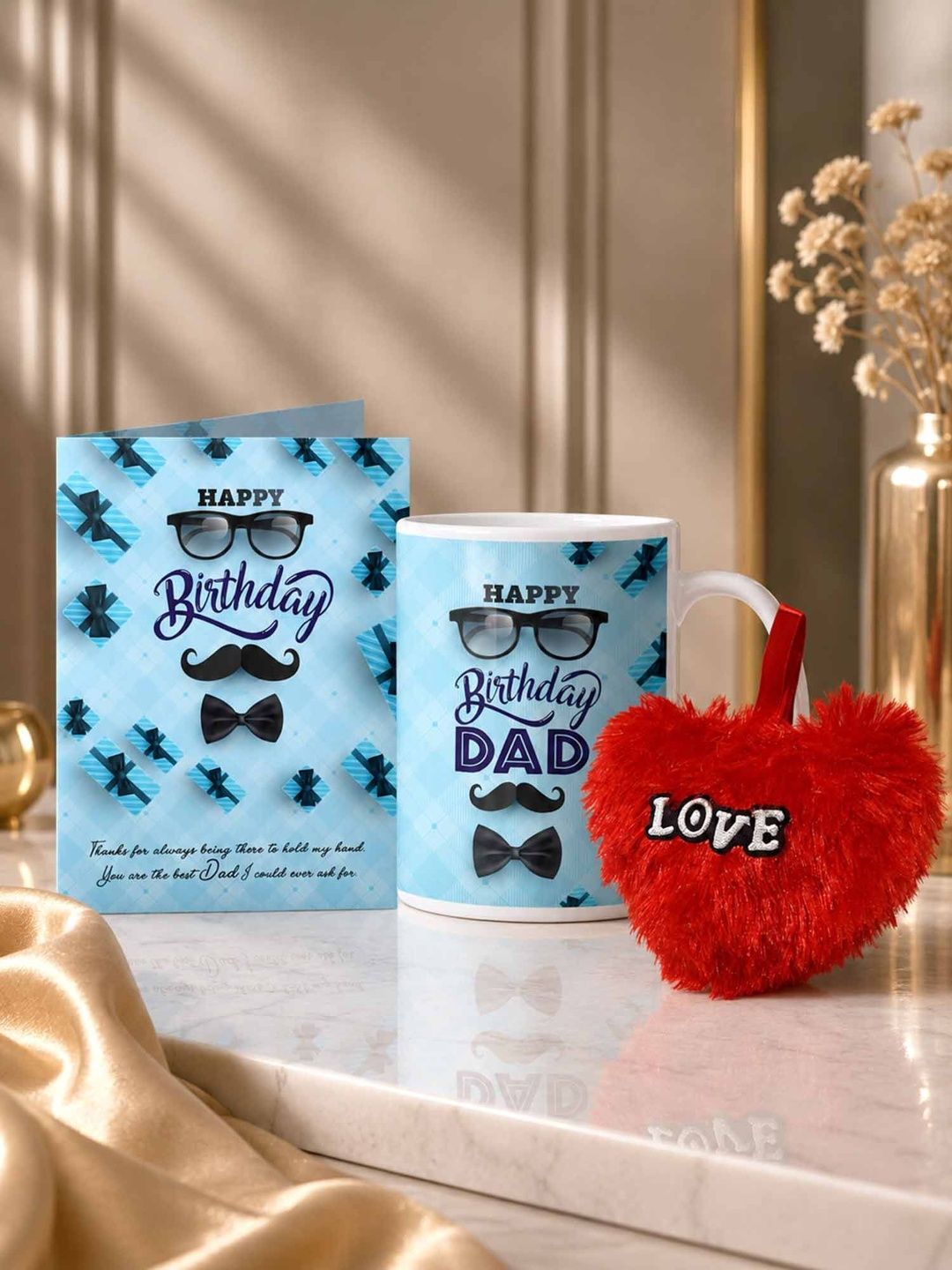 GIFT MY PASSION White 2-Pcs Dad Birthday Gift