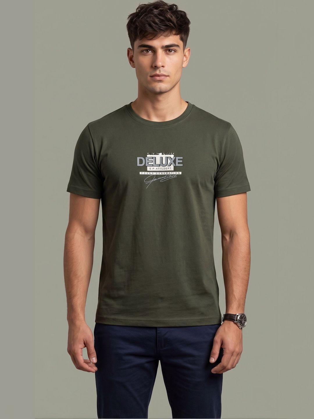 Moda Rapido Men Typography Printed T-shirt