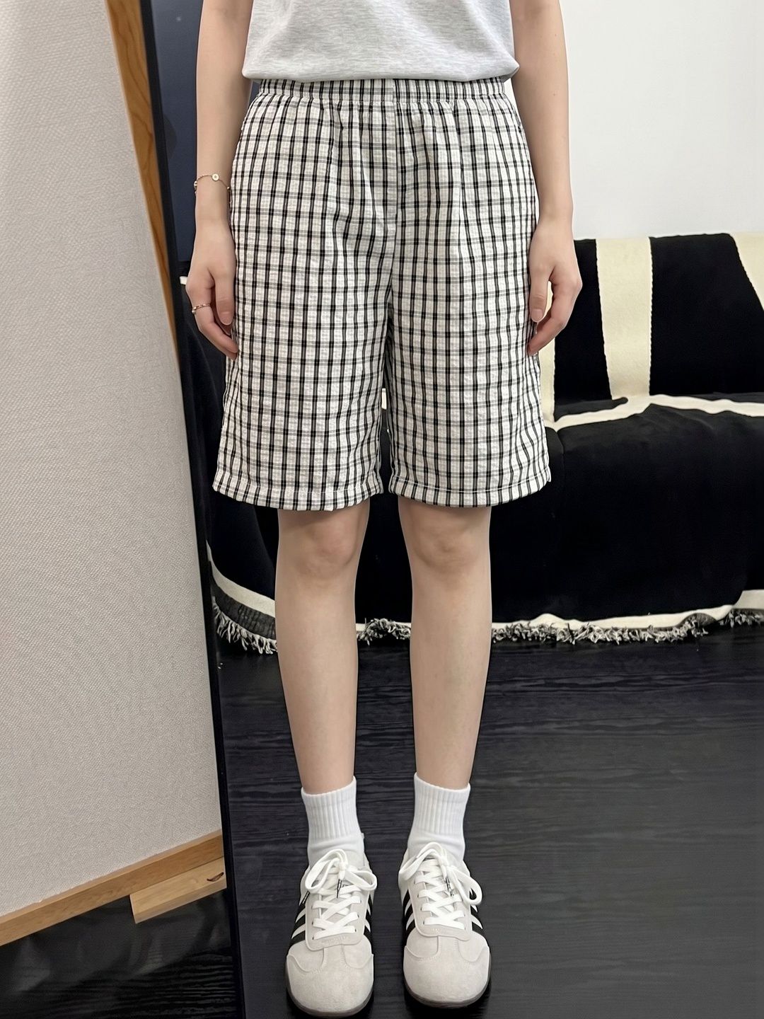 ANDREW HILL Men Checked Loose Fit Outdoor with Technology Shorts