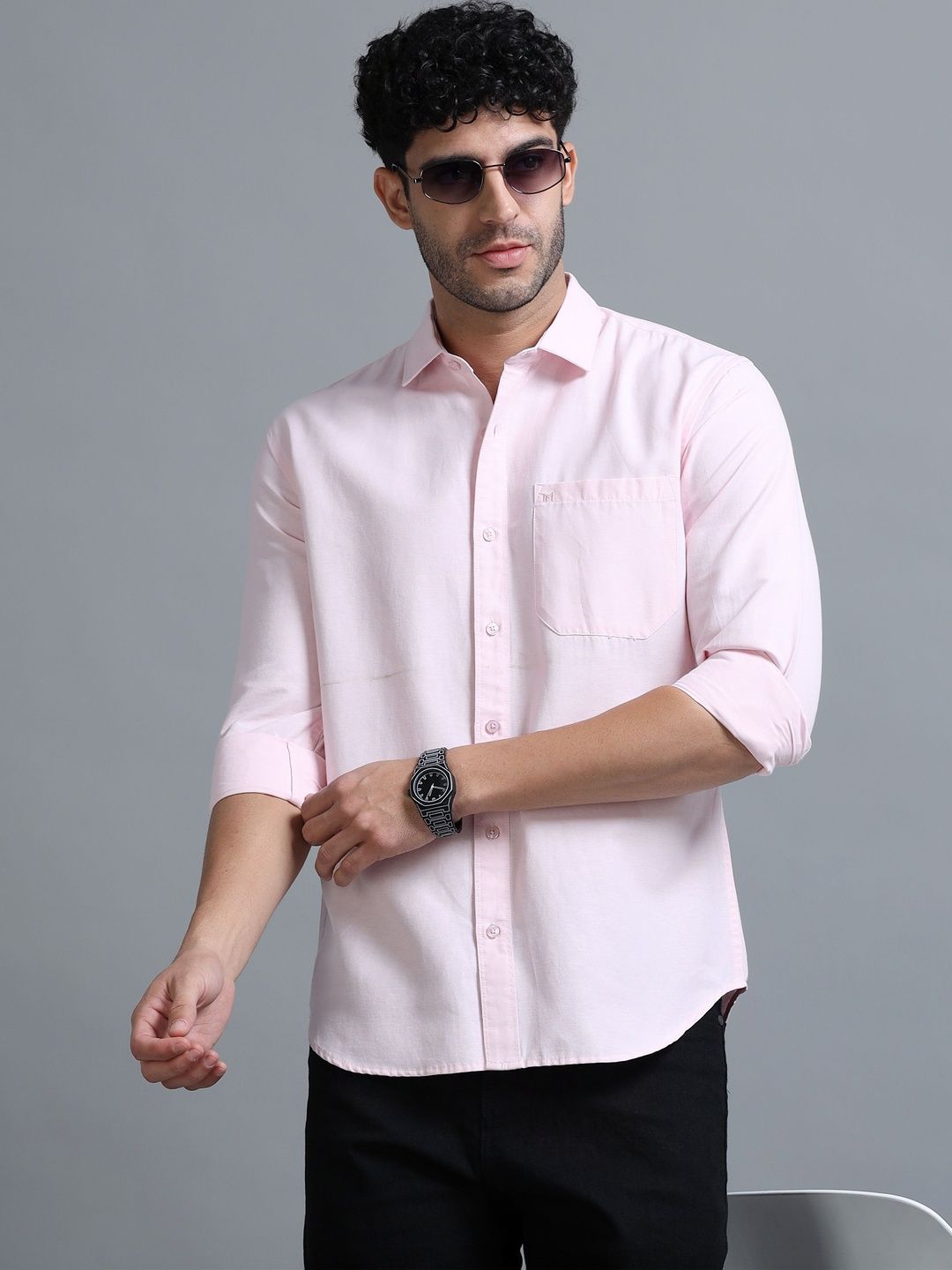 TOM MACKLER Men Classic Casual Shirt