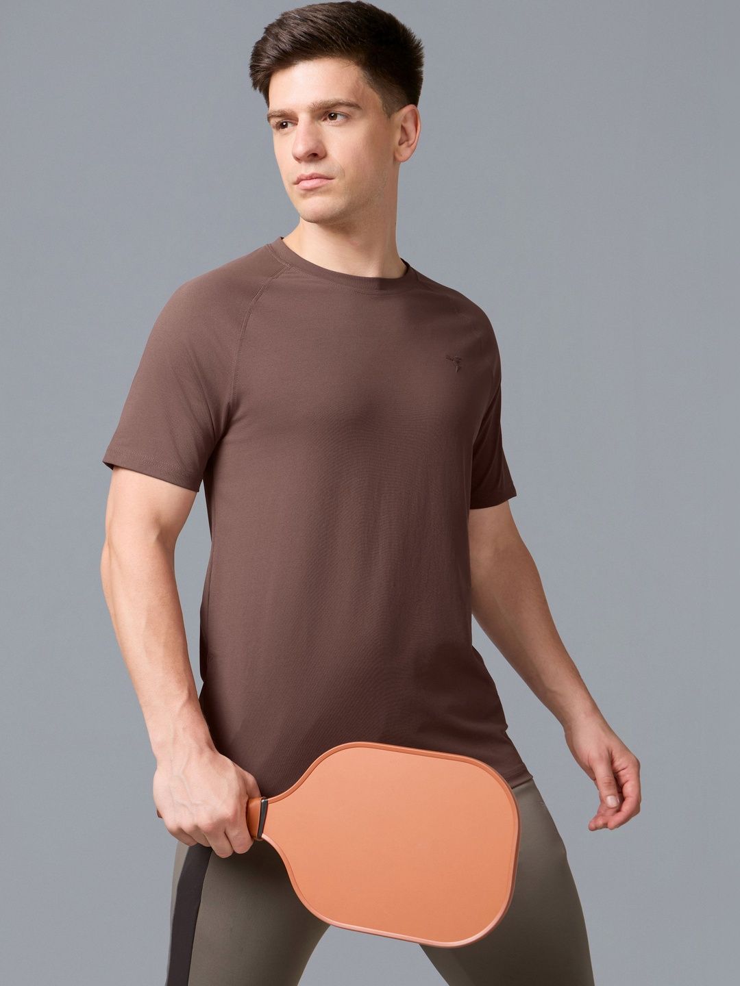 Technosport Men Brand Logo Slim Fit T-shirt