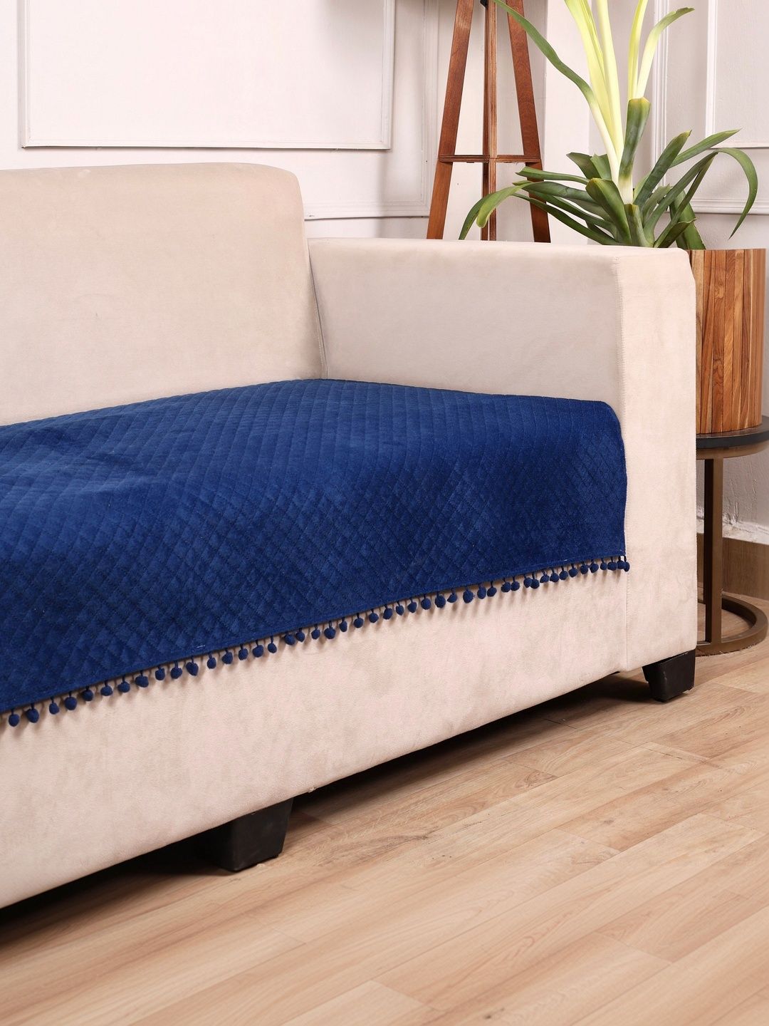 STITCHNEST STITCHNEST Eco friendly & no colour fading Faux Suede Washable 3 Seater Sofa Cover-26x68In