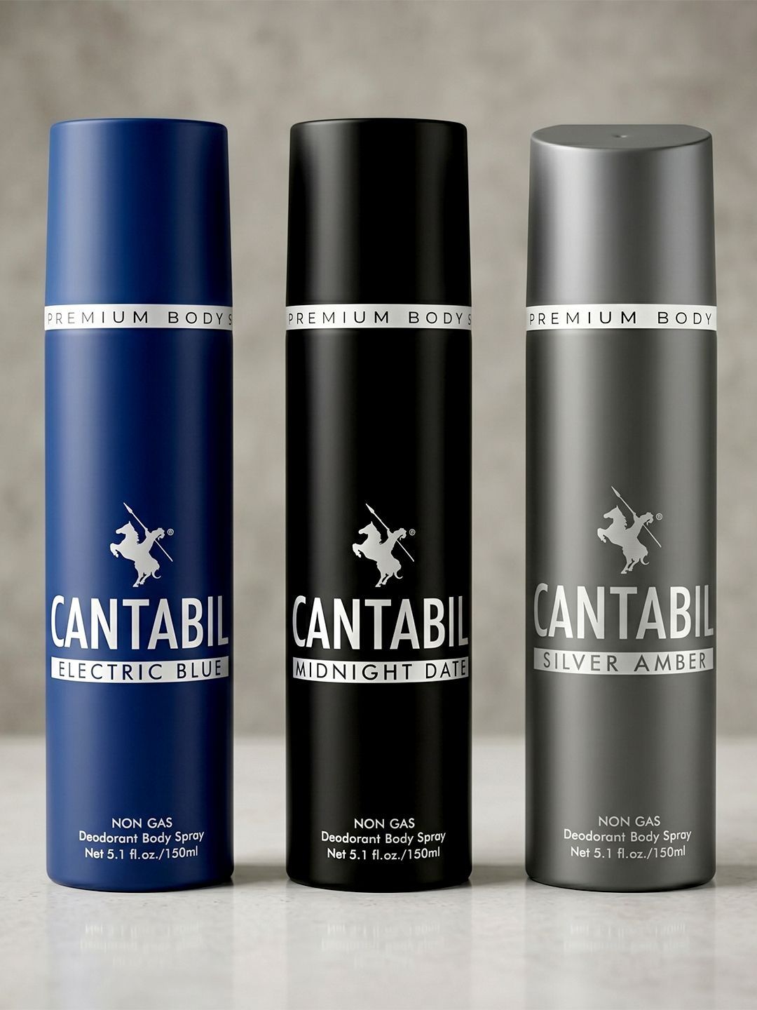 Cantabil Set Of 3 Long Lasting Deodorant - 150ml Each