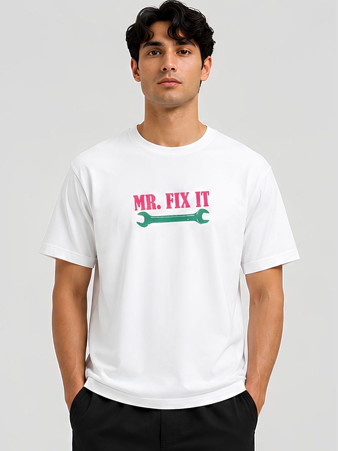 YAK YAK Men Typography Printed T-shirt