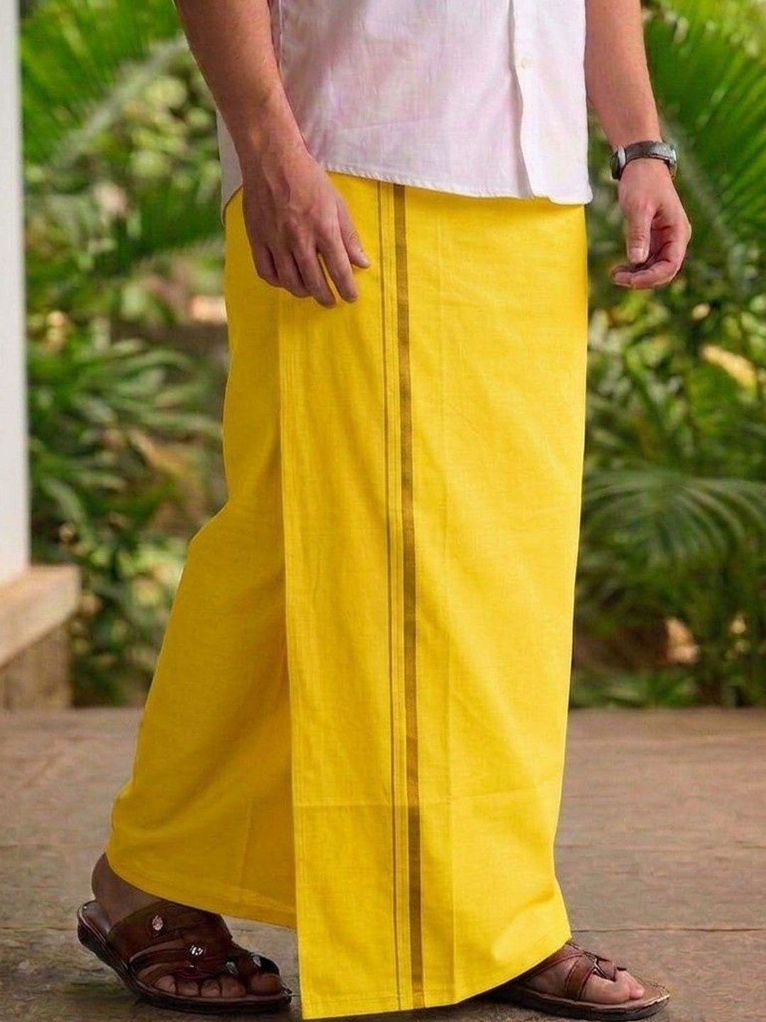 Sharan Elegance Men Cotton Blend Dhoti Dhotis