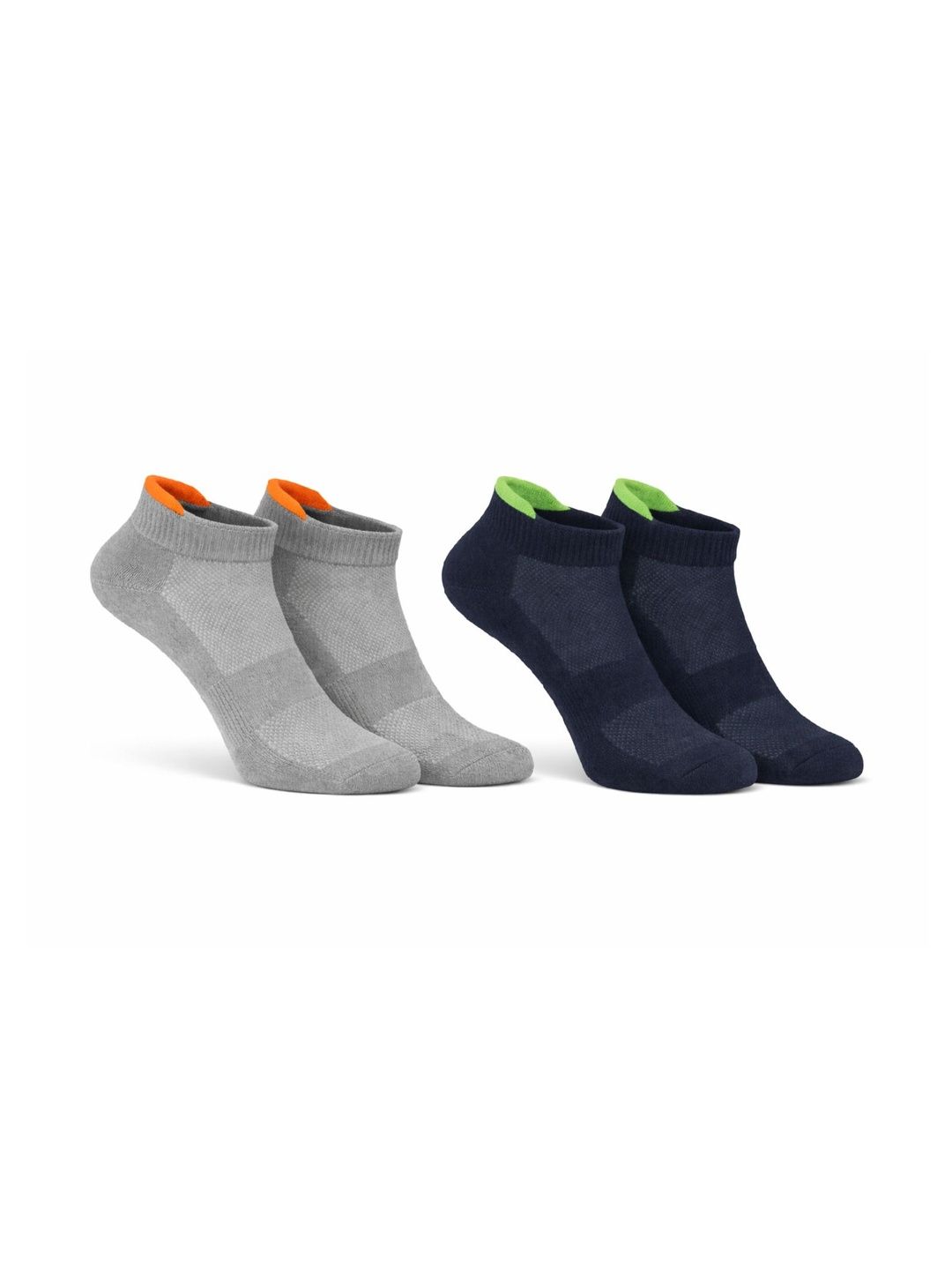 ZULU Unisex Pack of 2 Cotton Blend Assorted Ankle Length Socks
