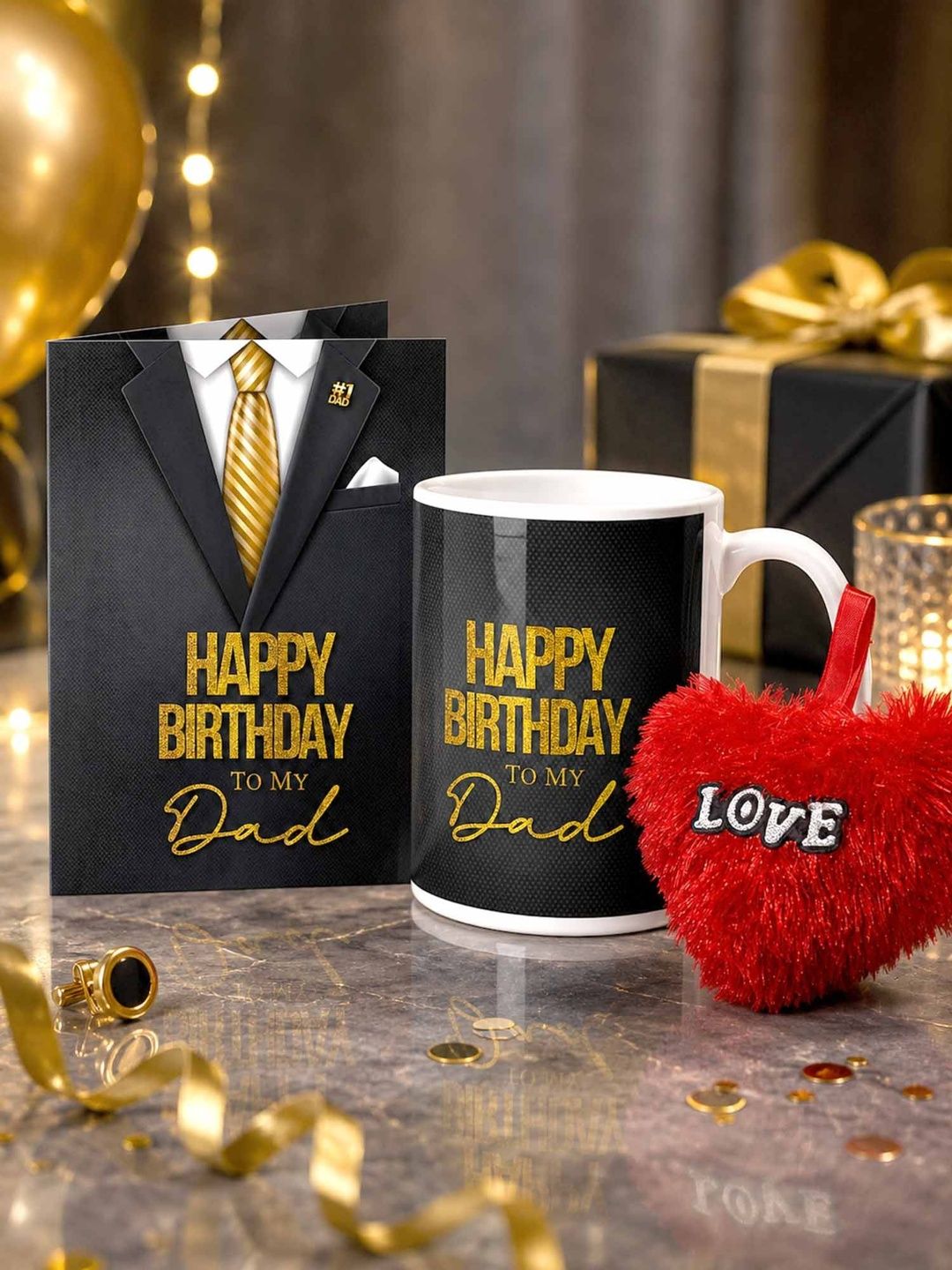 GIFT MY PASSION White 2-Pcs  Dad Birthday Gift