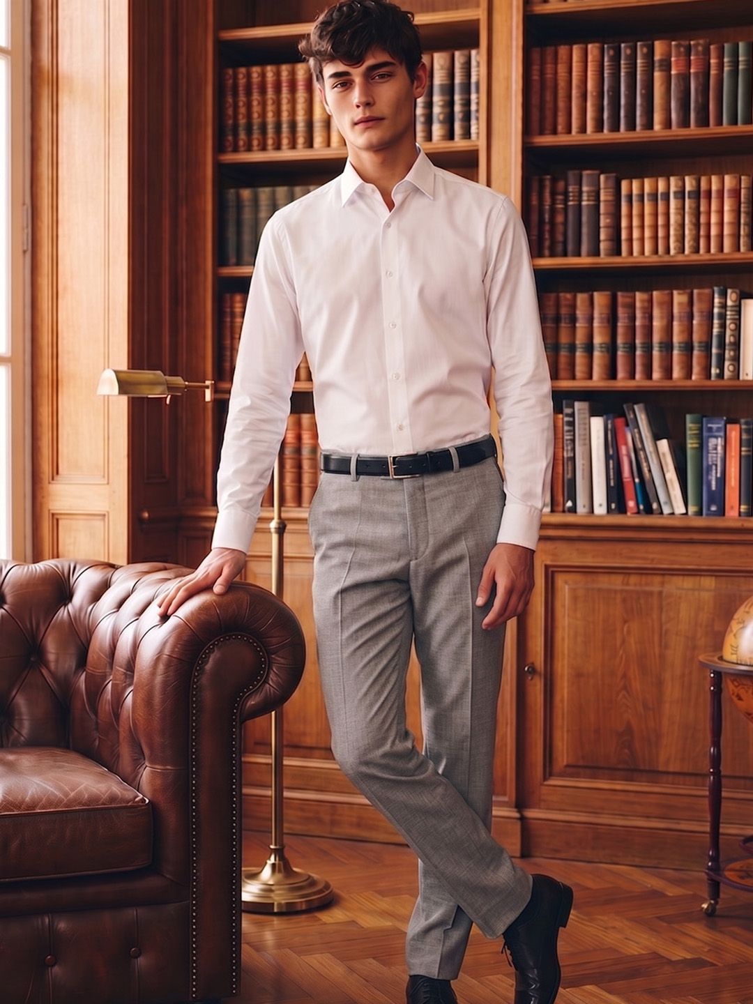 Van Heusen Men Urban Slim Fit Formal Trousers