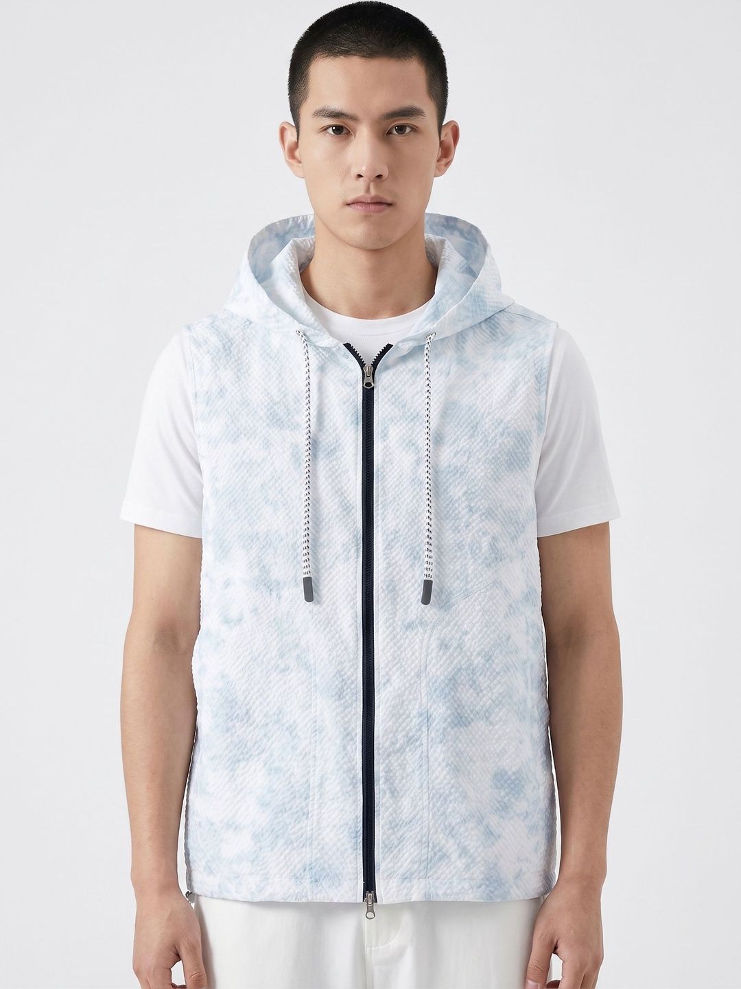 ANDREW HILL Men Tie and Dye Outdoor Jacket