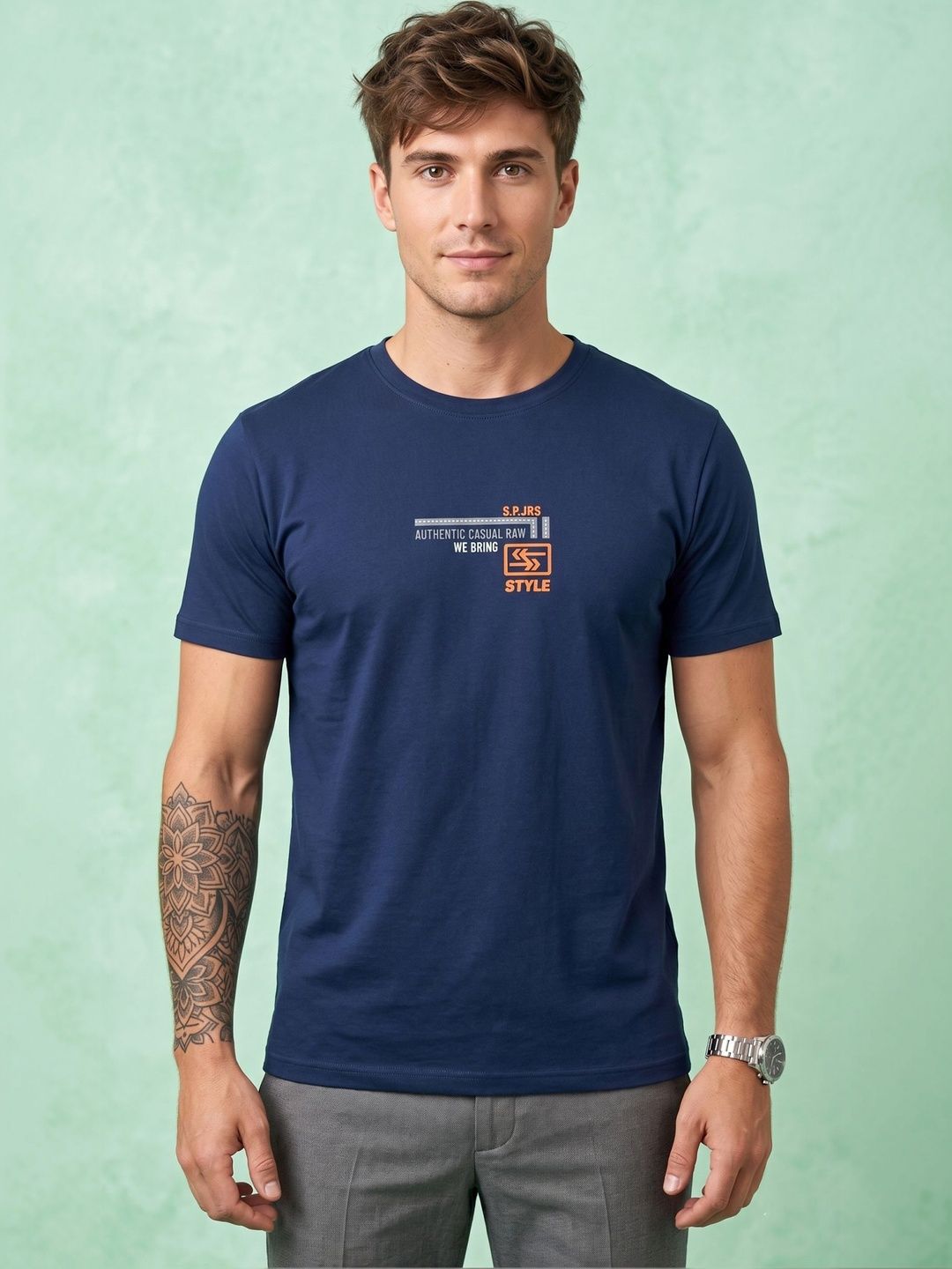 Moda Rapido Men Printed T-shirt