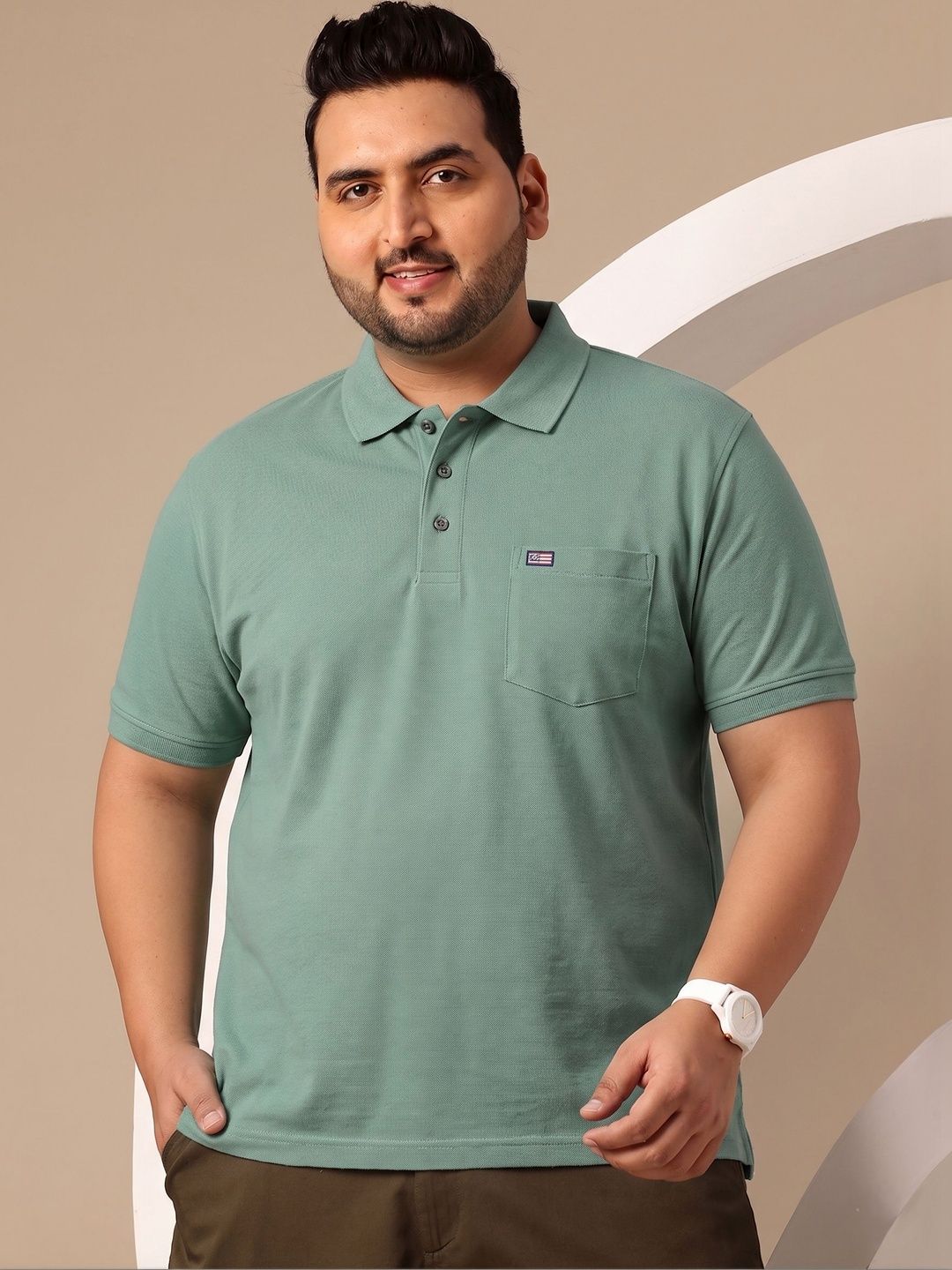 Sztori Men Polo Collar Pockets T-shirt