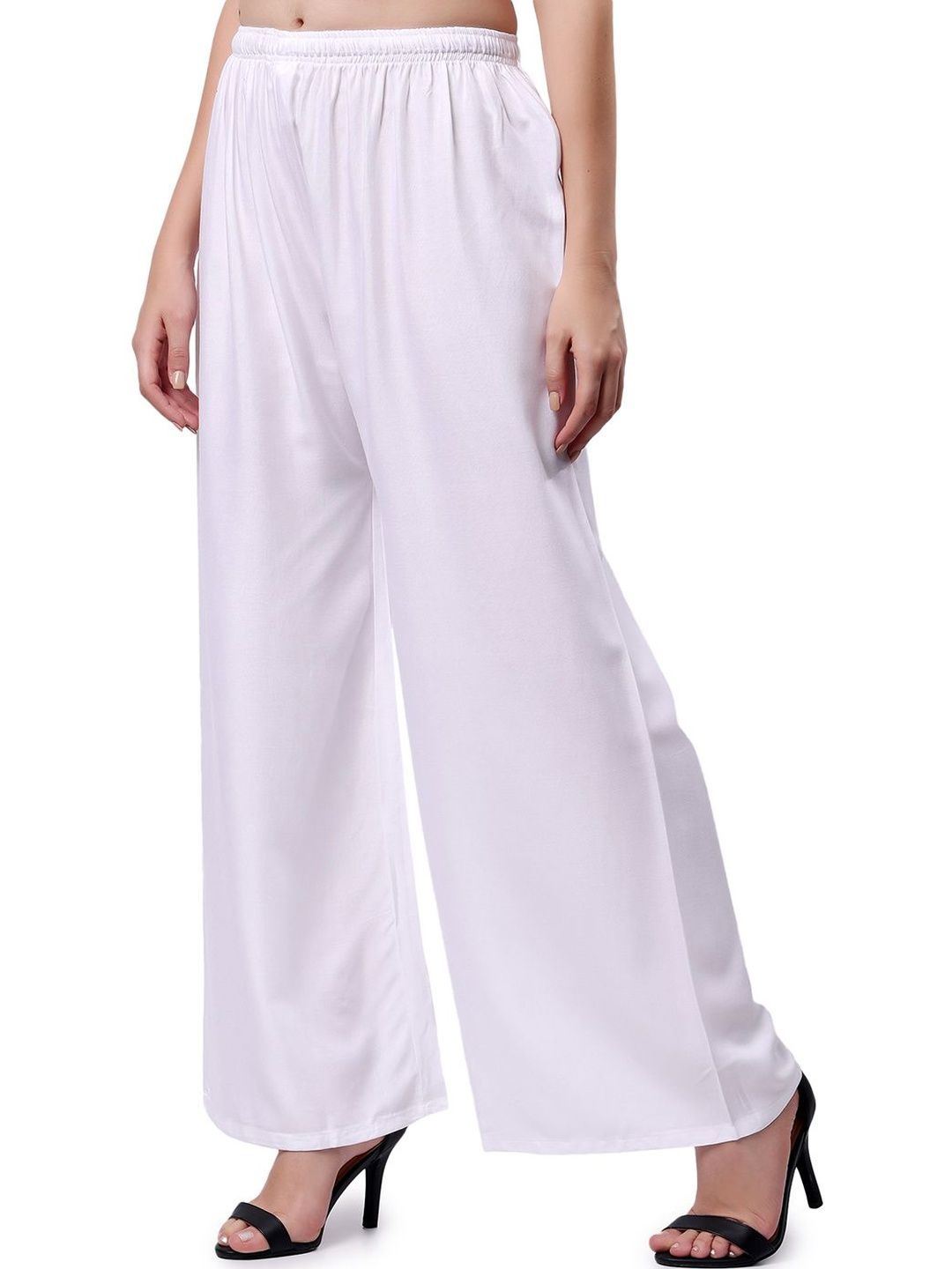 VIKESA Women Knitted Ethnic Palazzos