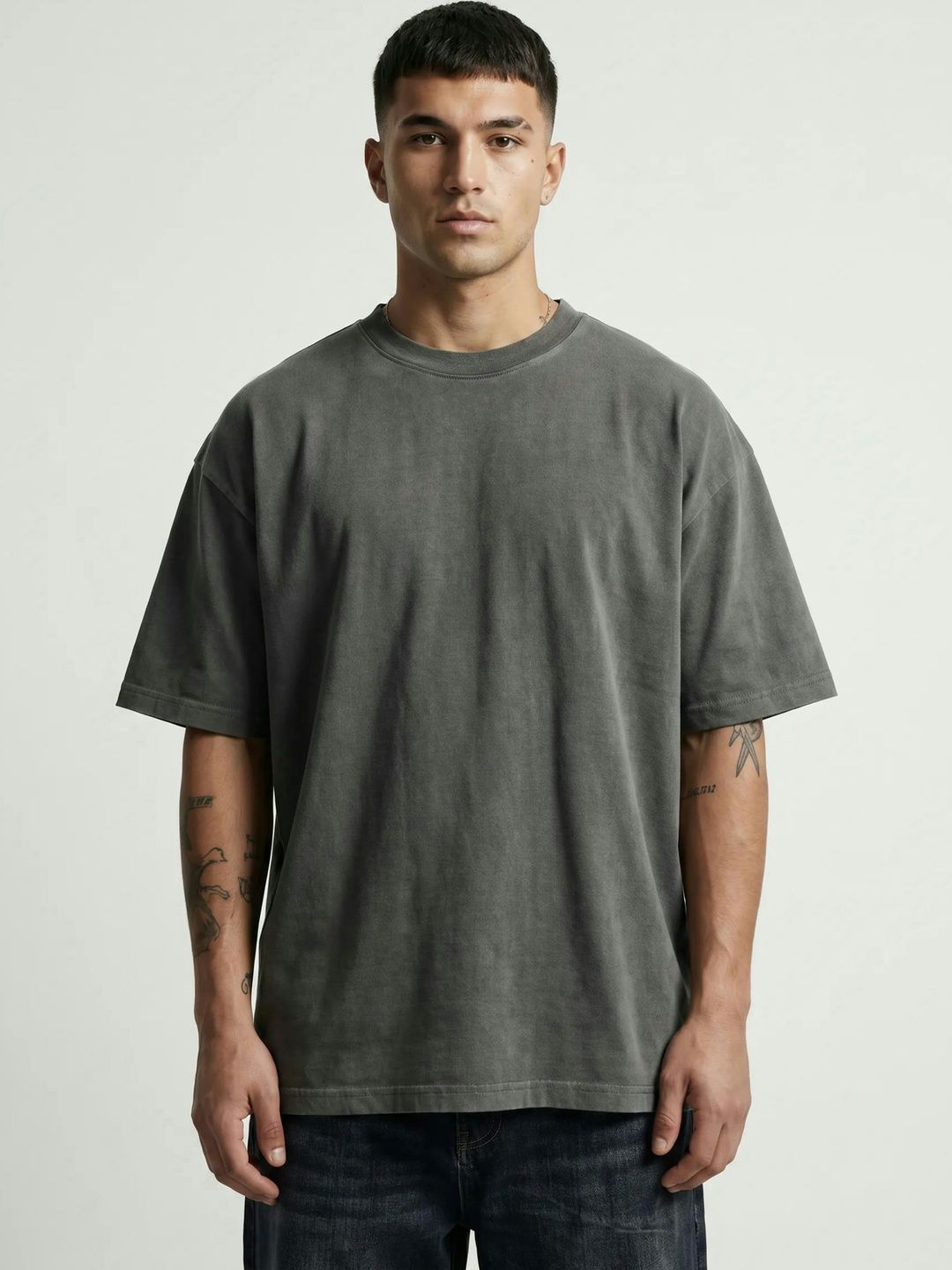Clazzey Men Drop-Shoulder Sleeves T-shirt