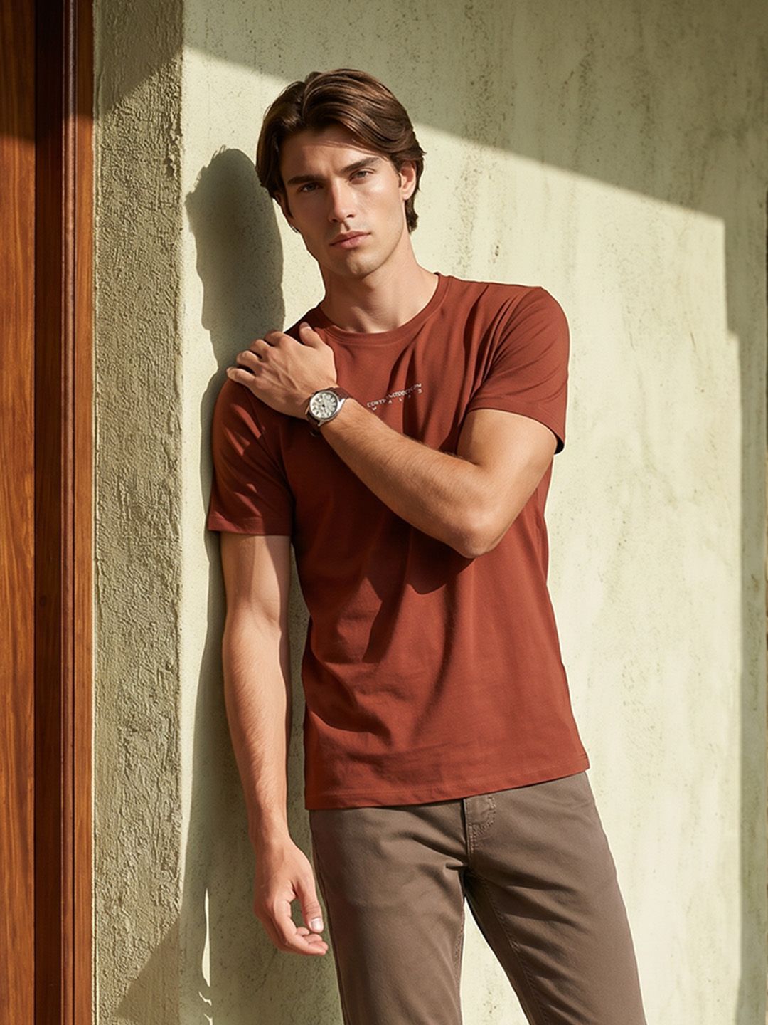 French Connection Round Neck Pure Cotton T-shirt