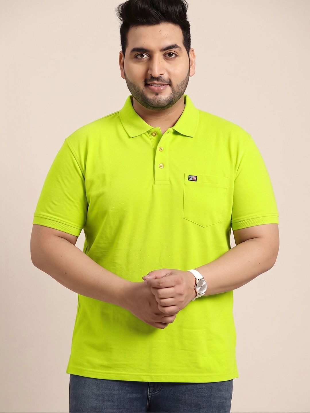 Sztori Men Polo Collar Pockets T-shirt