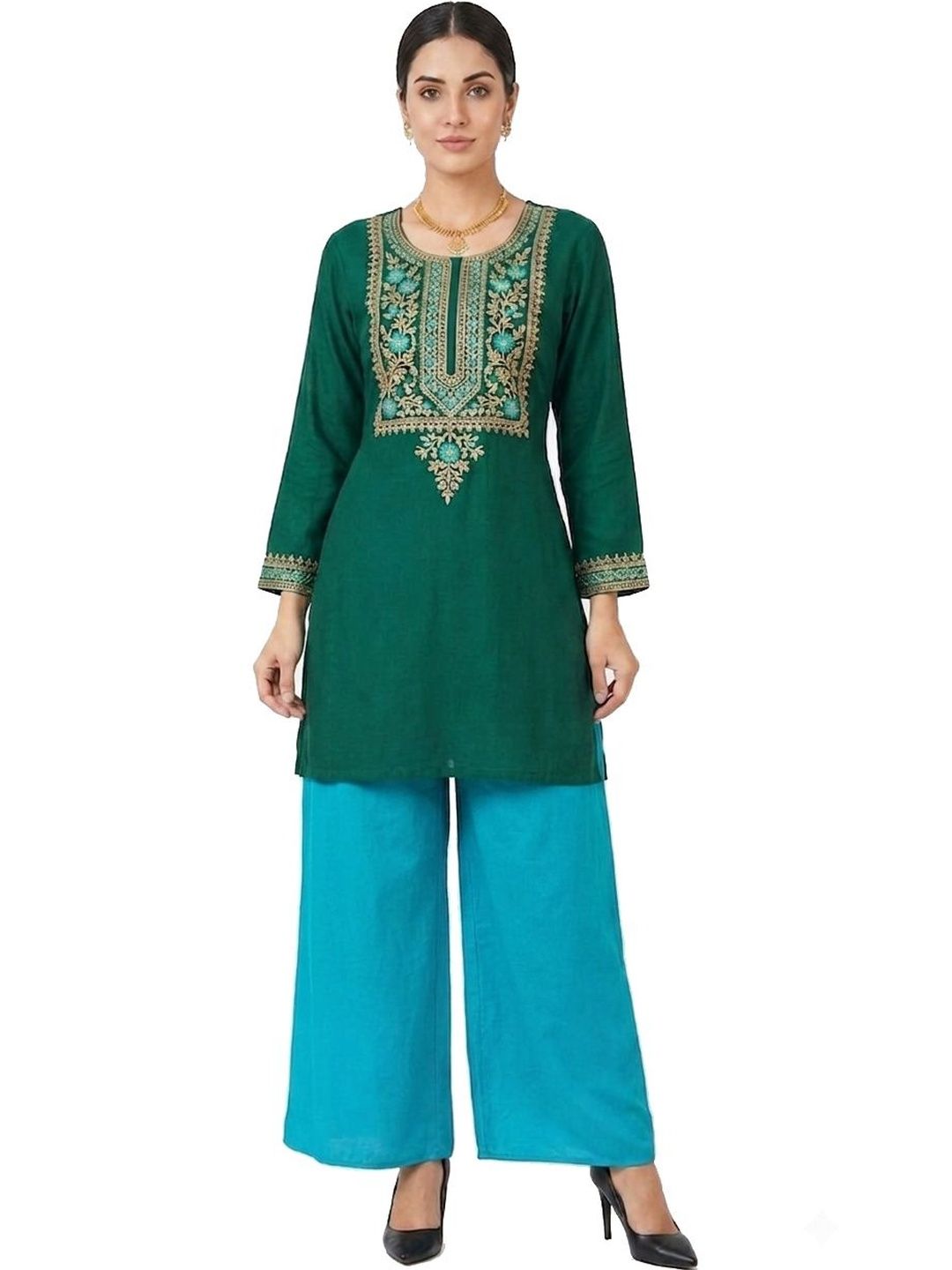 SRISARAS Women Ethnic Palazzos