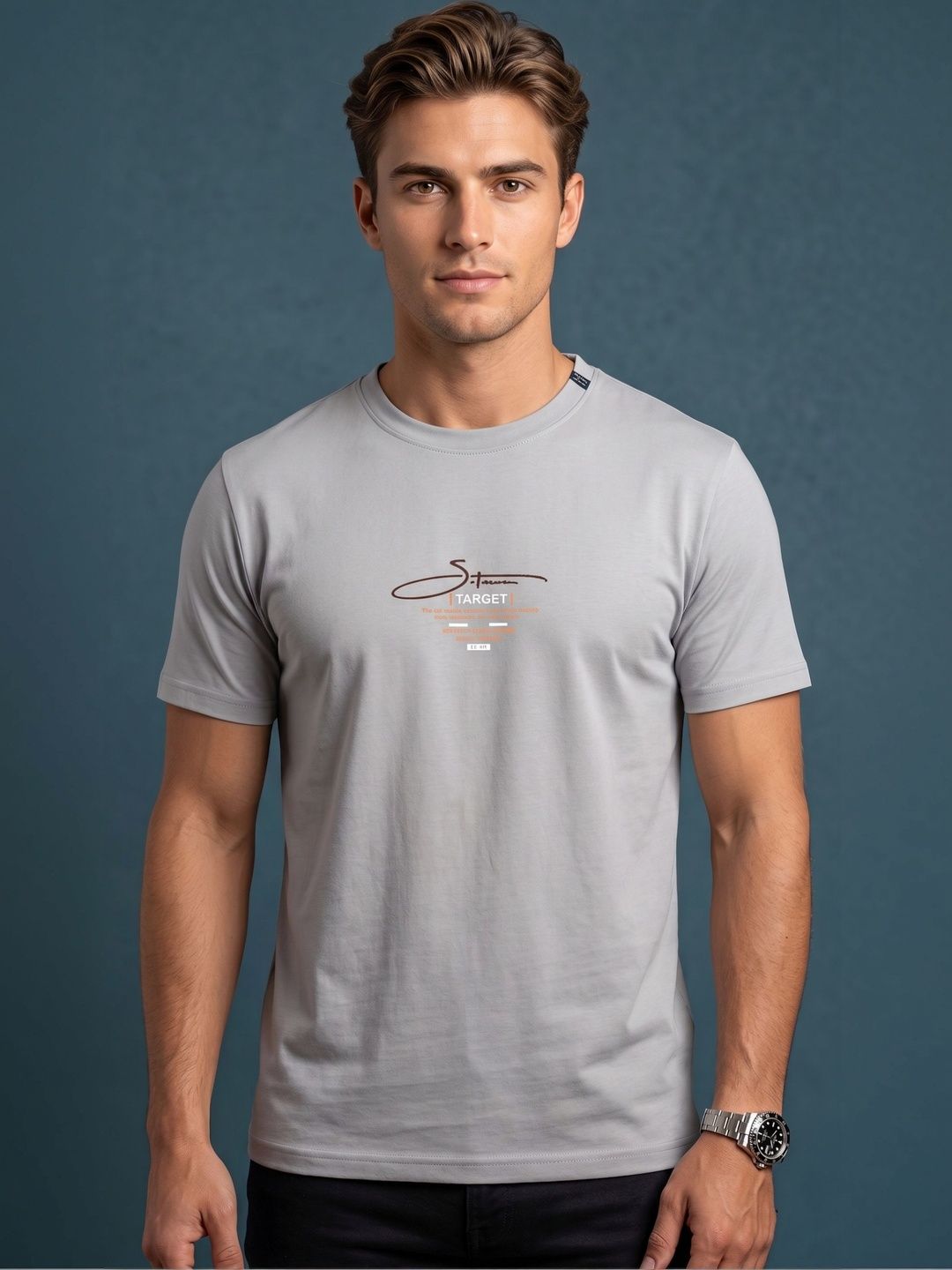 Moda Rapido Men Typography Printed T-shirt