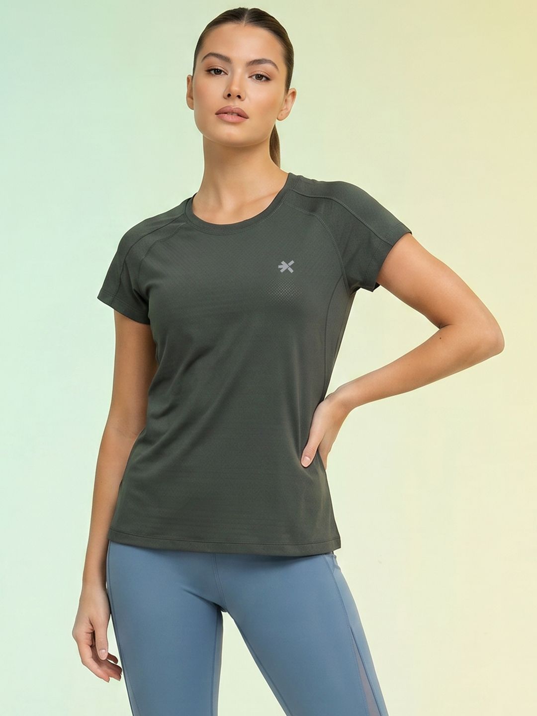 HRX by Hrithik Roshan HRX by Hrithik Roshan Brand Logo Rapid-Dry Running T-shirt