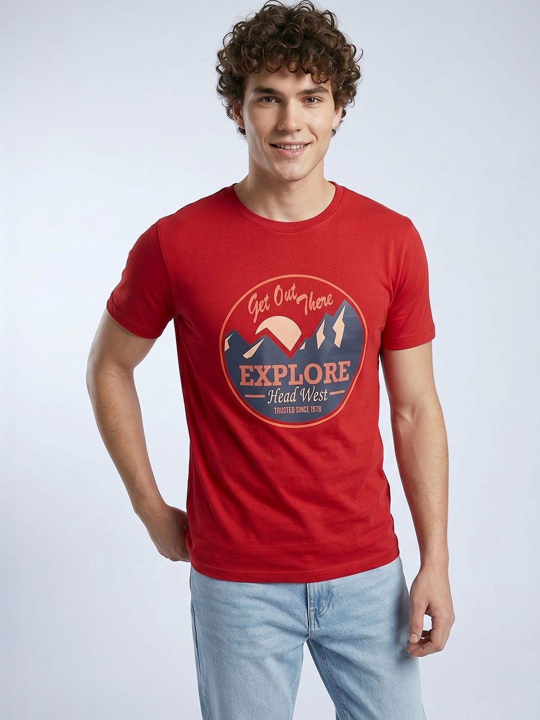 Roadster Men Printed T-shirt