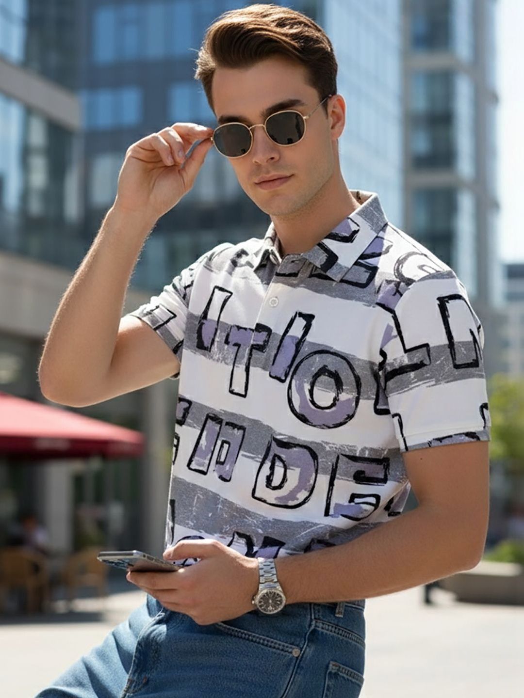 Kook N Keech Men Typography Printed Polo Collar T-shirt