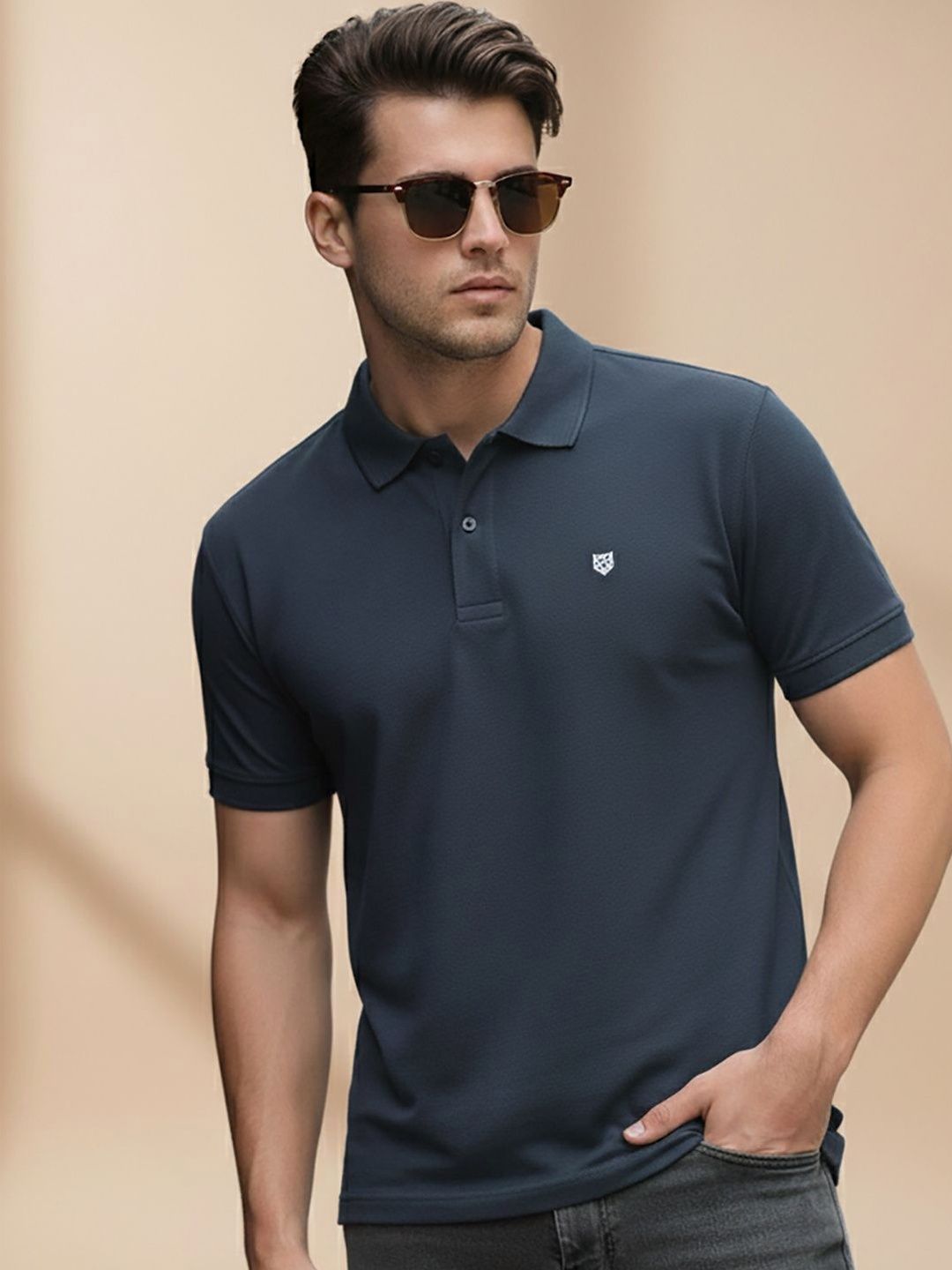 Kook N Keech Men Brand Logo Polo Collar T-shirt
