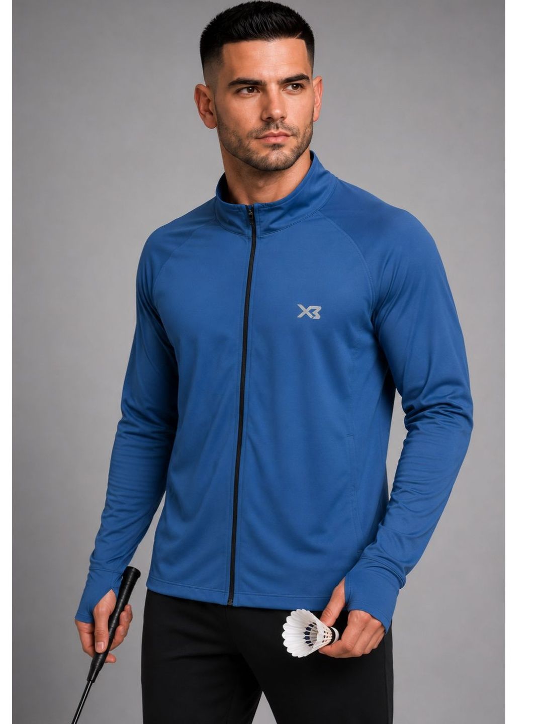CROSS BENCH Men Brand Logo Front Open Jacket