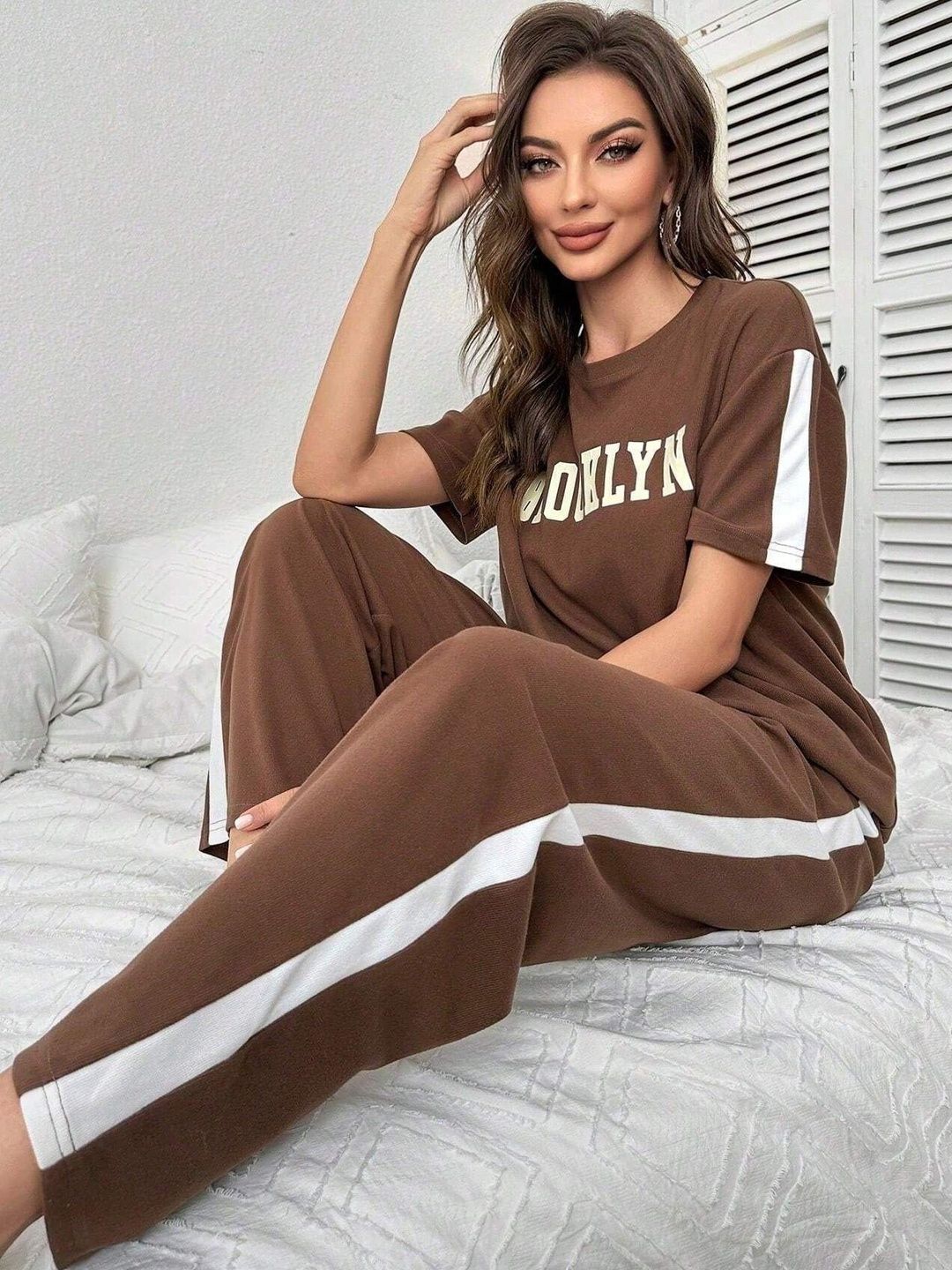 HERE&NOW Printed T-shirt with Trousers