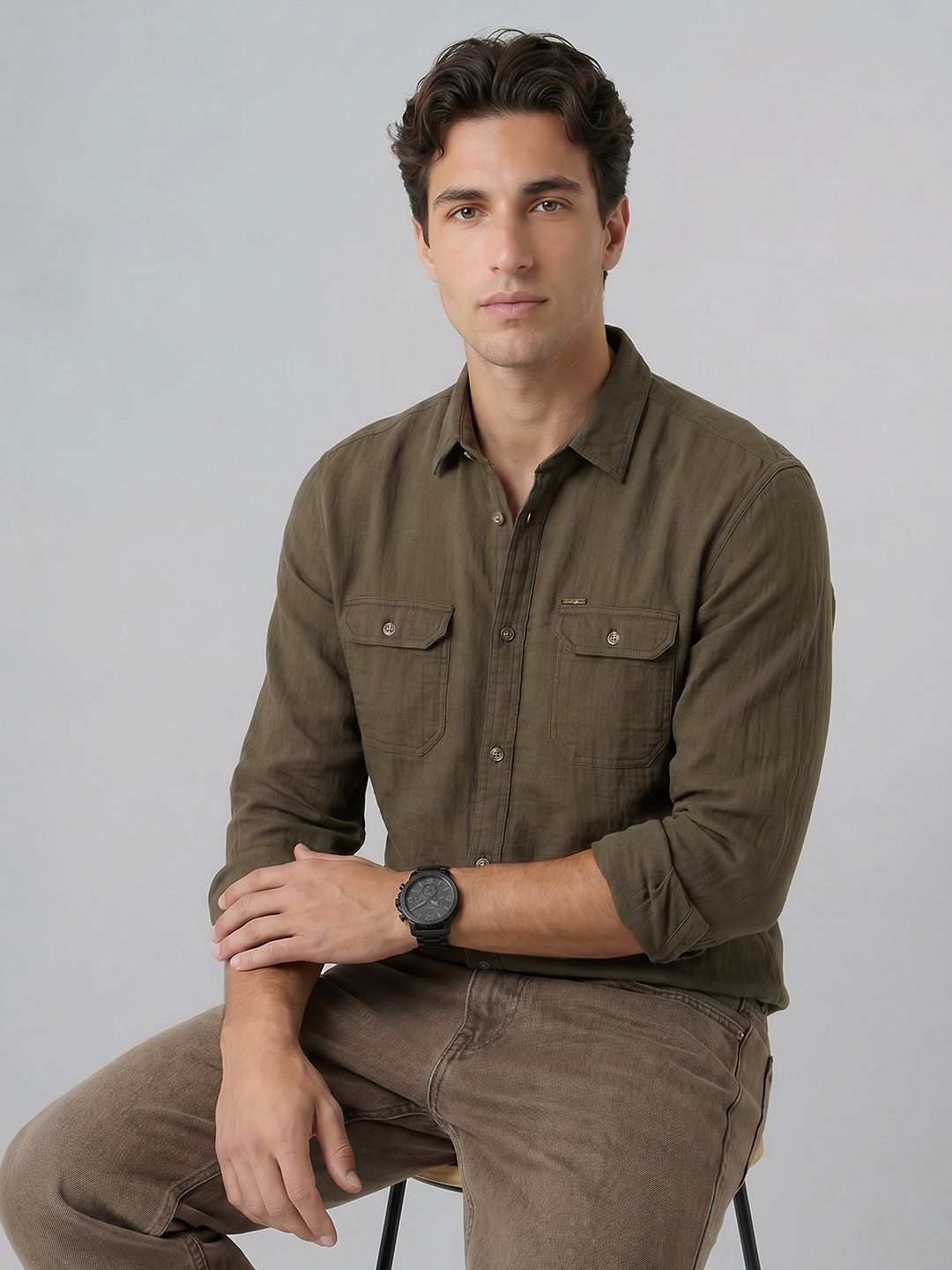 Indian Terrain Pure Cotton Casual Shirt
