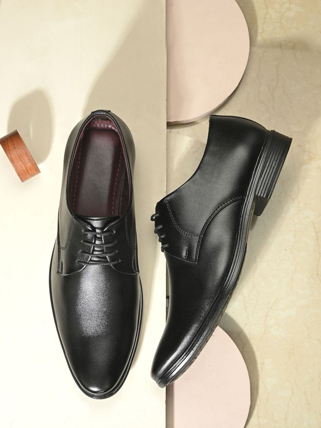 FAV SHOES FAV SHOES Men Pointed Toe Lace-Ups Derbys Formal Shoes