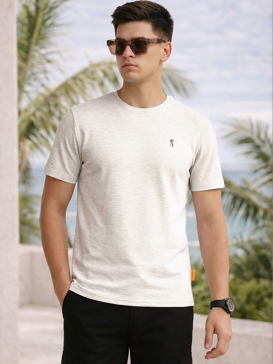 Thomas Scott Pure Cotton Round Neck Regular Fit Tshirt
