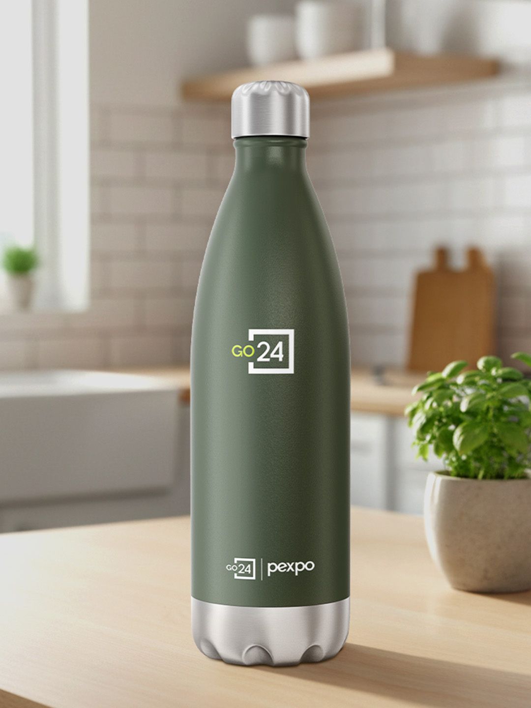 Electro Green 3 Layer Insulated Stainless Steel Flask 980ml