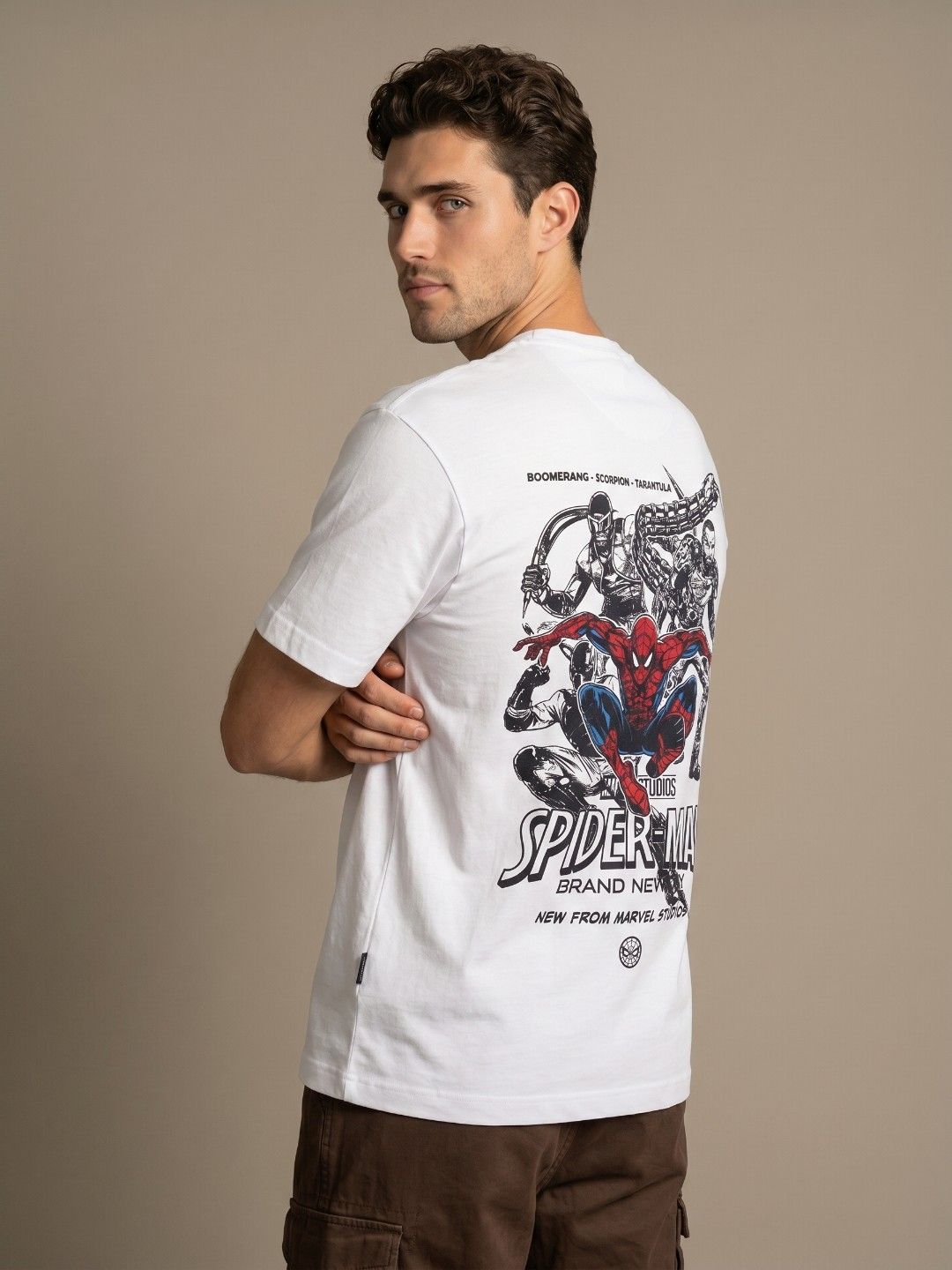 glitchez Spider-Man Printed Tshirt