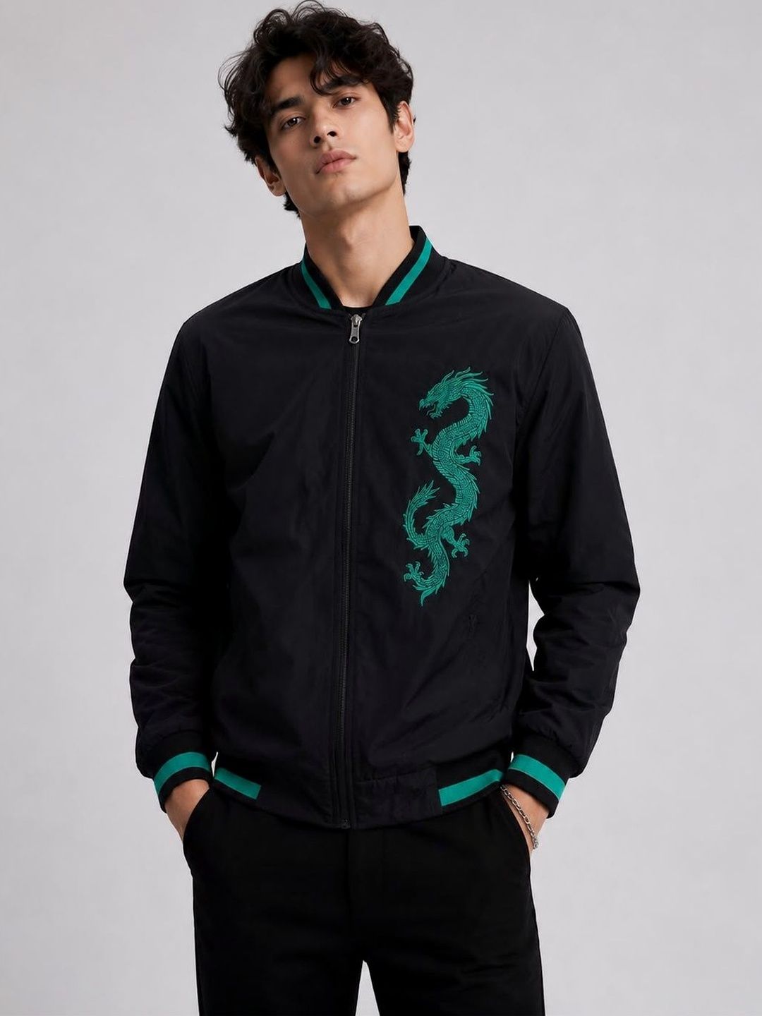 APSH.ECO Men Bomber with Embroidered Jacket