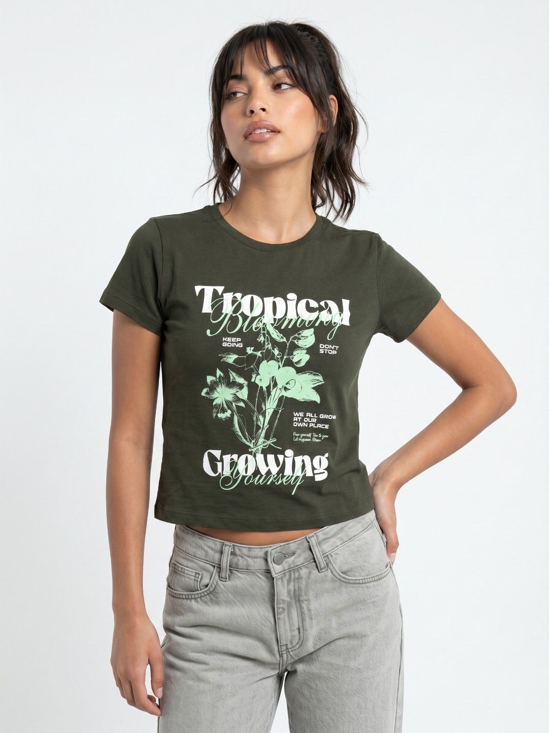 glitchez Graphic Printed T-shirt