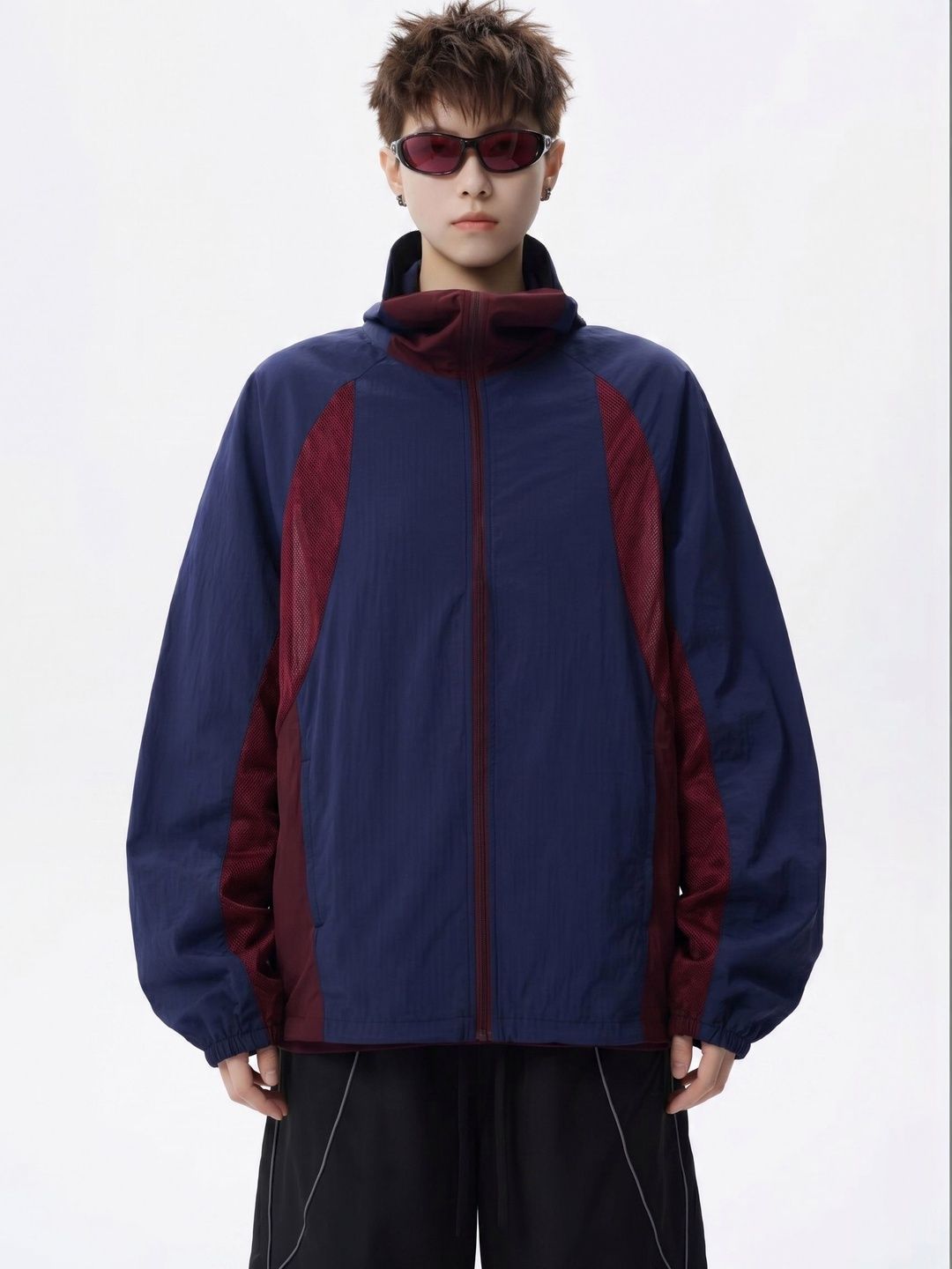 StyleCast x Revolte Men Colourblocked Lightweight Outdoor Sporty Jacket