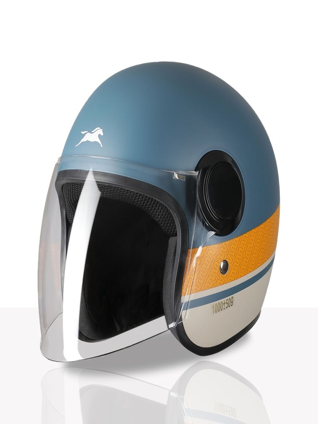 TVS Scratch Resistant Open Face Riding Helmet