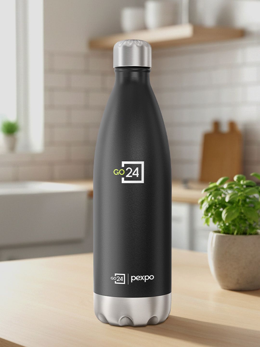 Electro Kinght Black 3 Layer Insulated Stainless Steel Flask 980ml