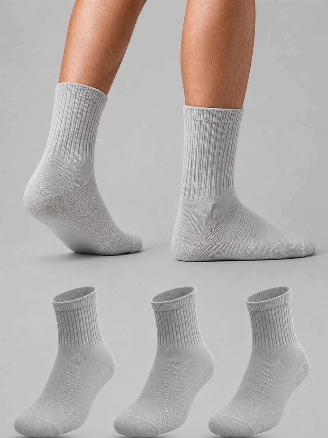 Sockscarving Men Pack of 3 Cotton Ankle Length Socks