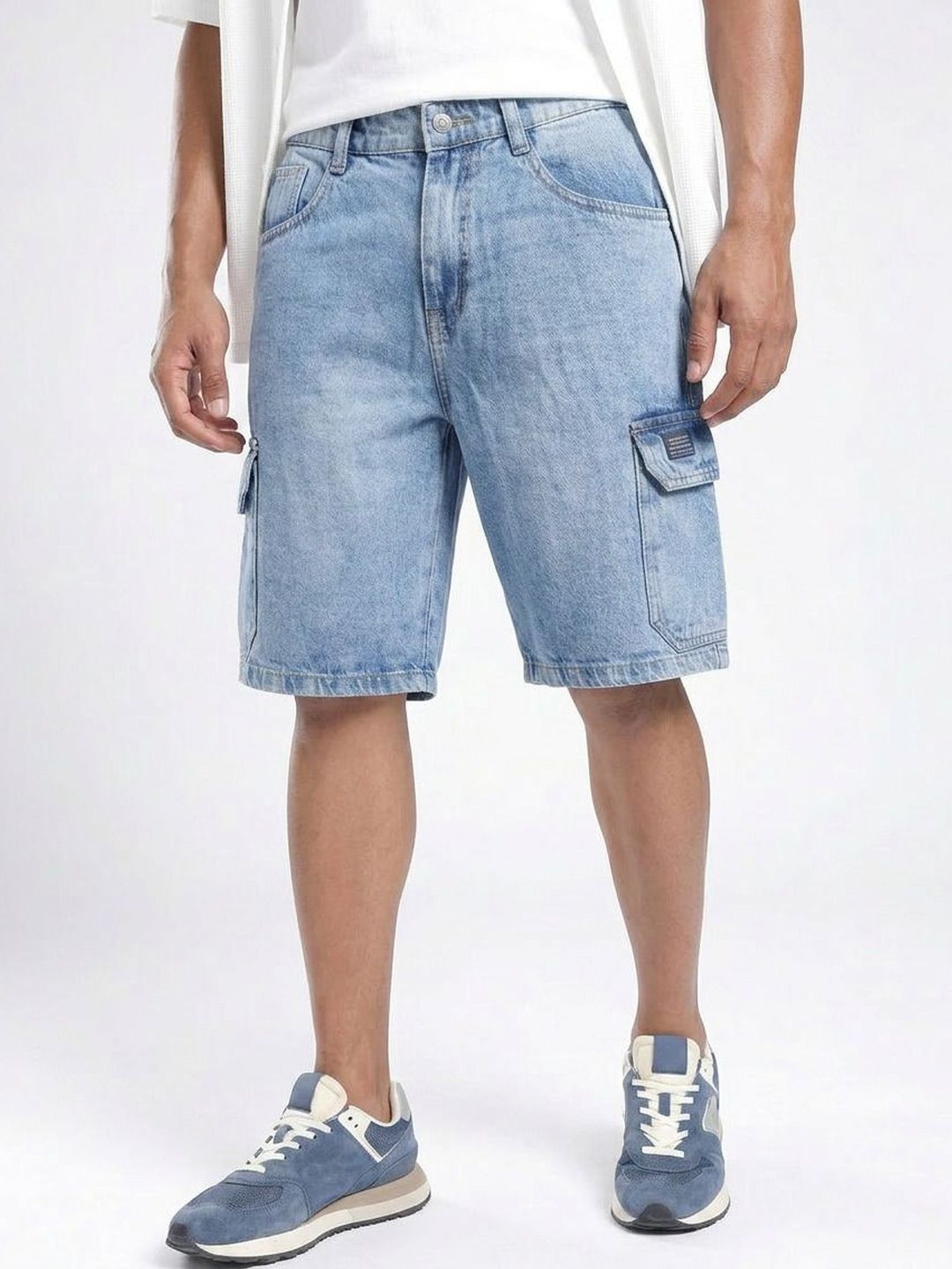 dolsia dolsia Men Denim Cargo Shorts