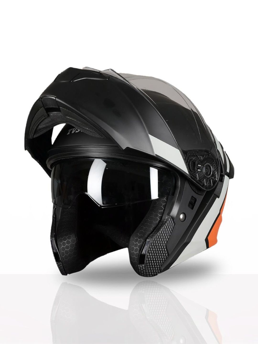TVS Scratch Resistant Flip-up Riding Helmet